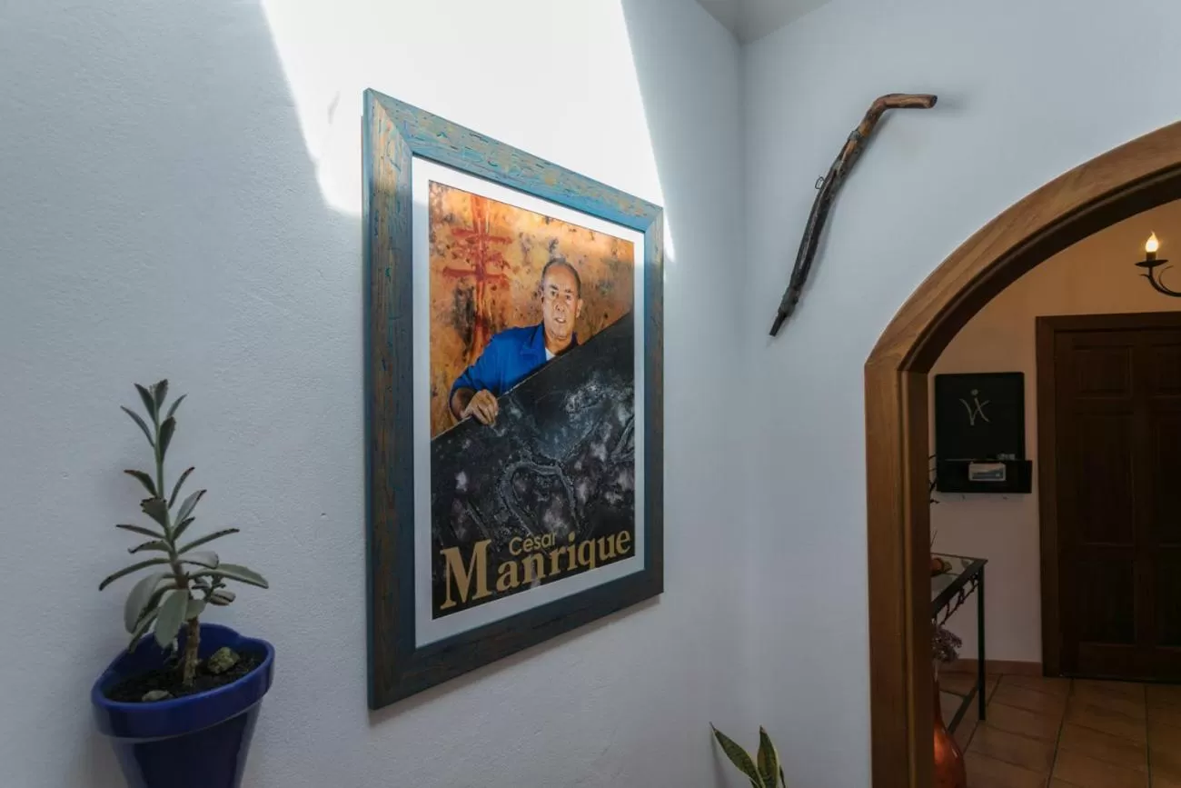 Patio, TV/Entertainment Center in Villa El Jable Lanzarote