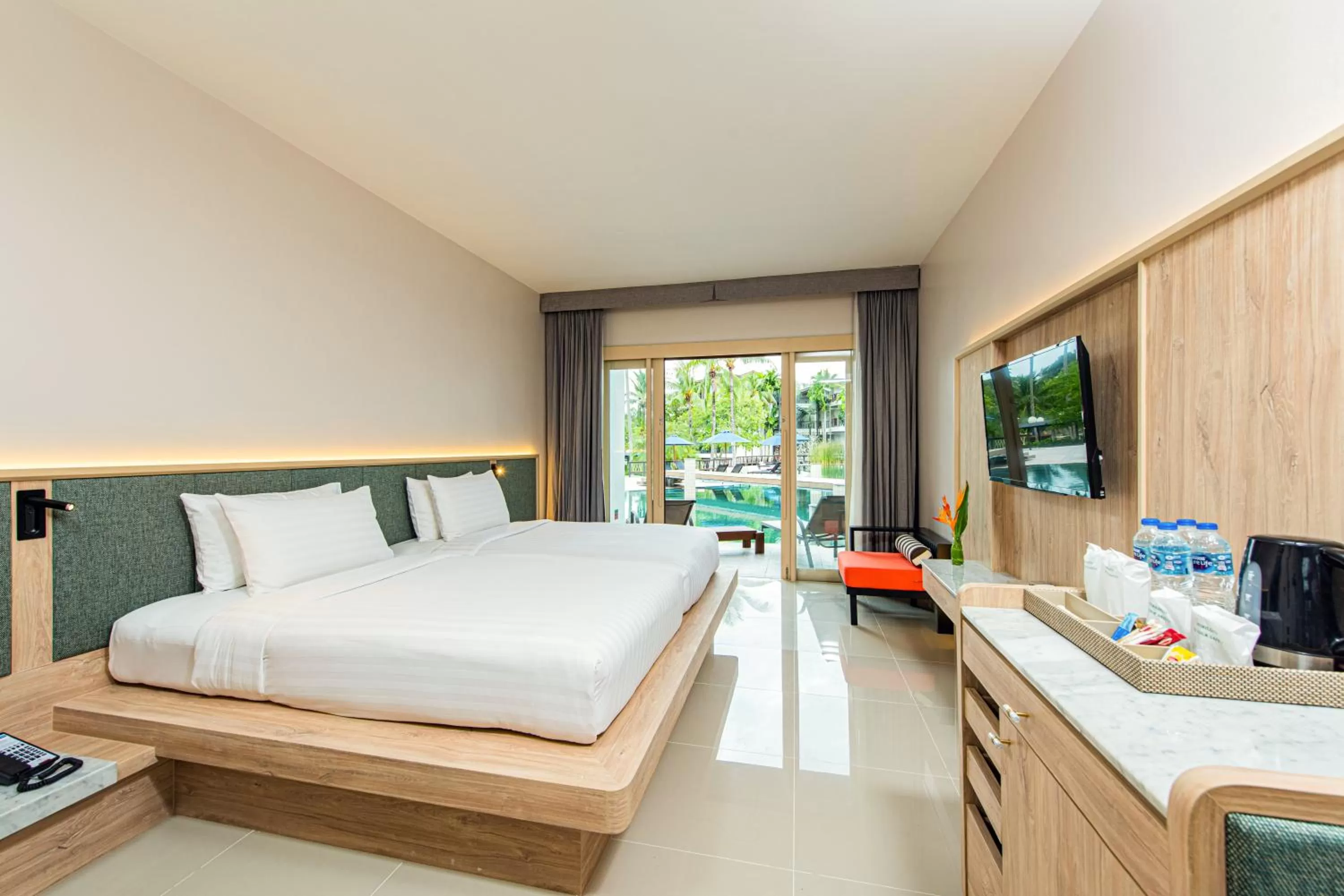 View (from property/room), Bed in Holiday Ao Nang Beach Resort, Krabi