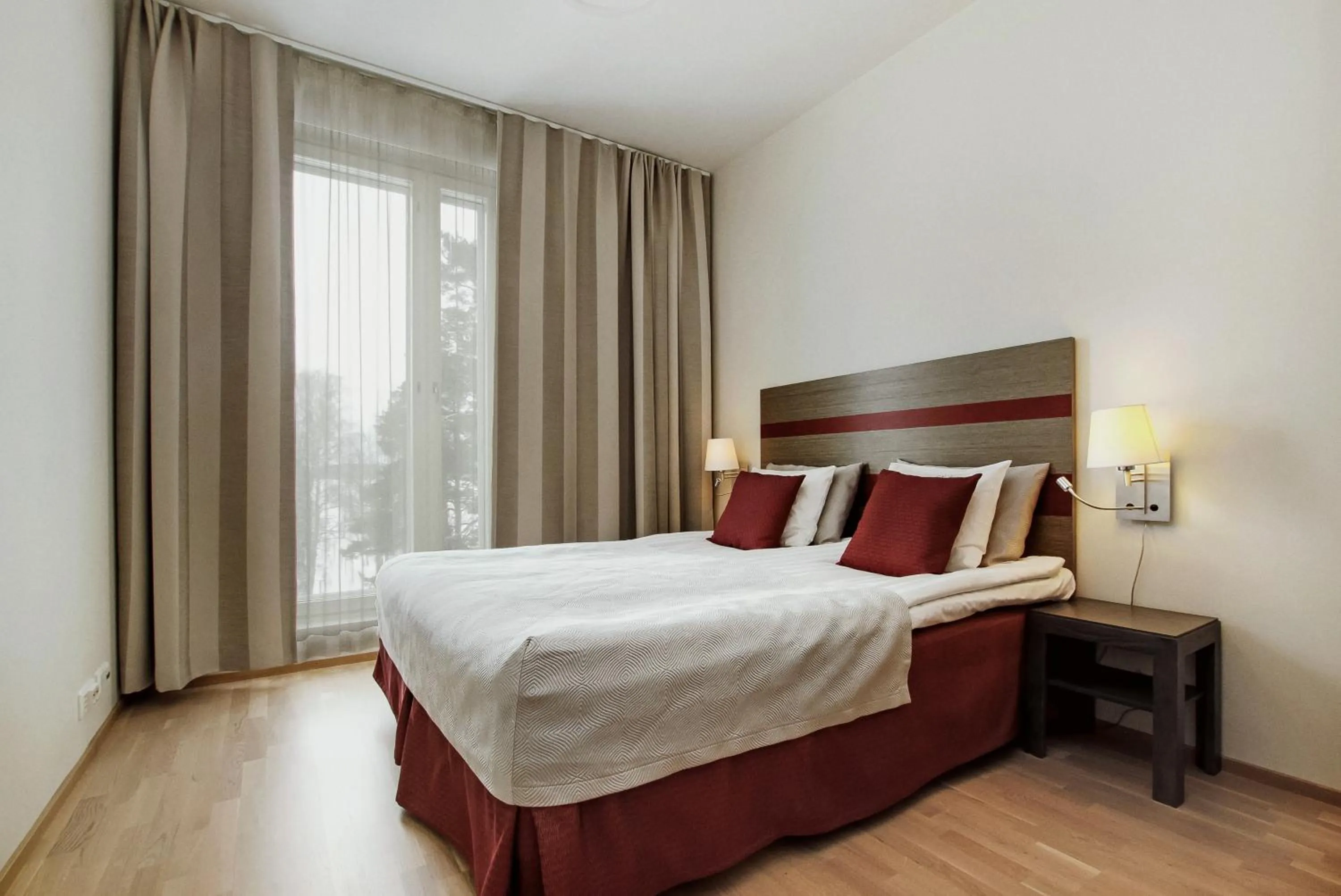 Bed in Holiday Club Saimaa Apartments