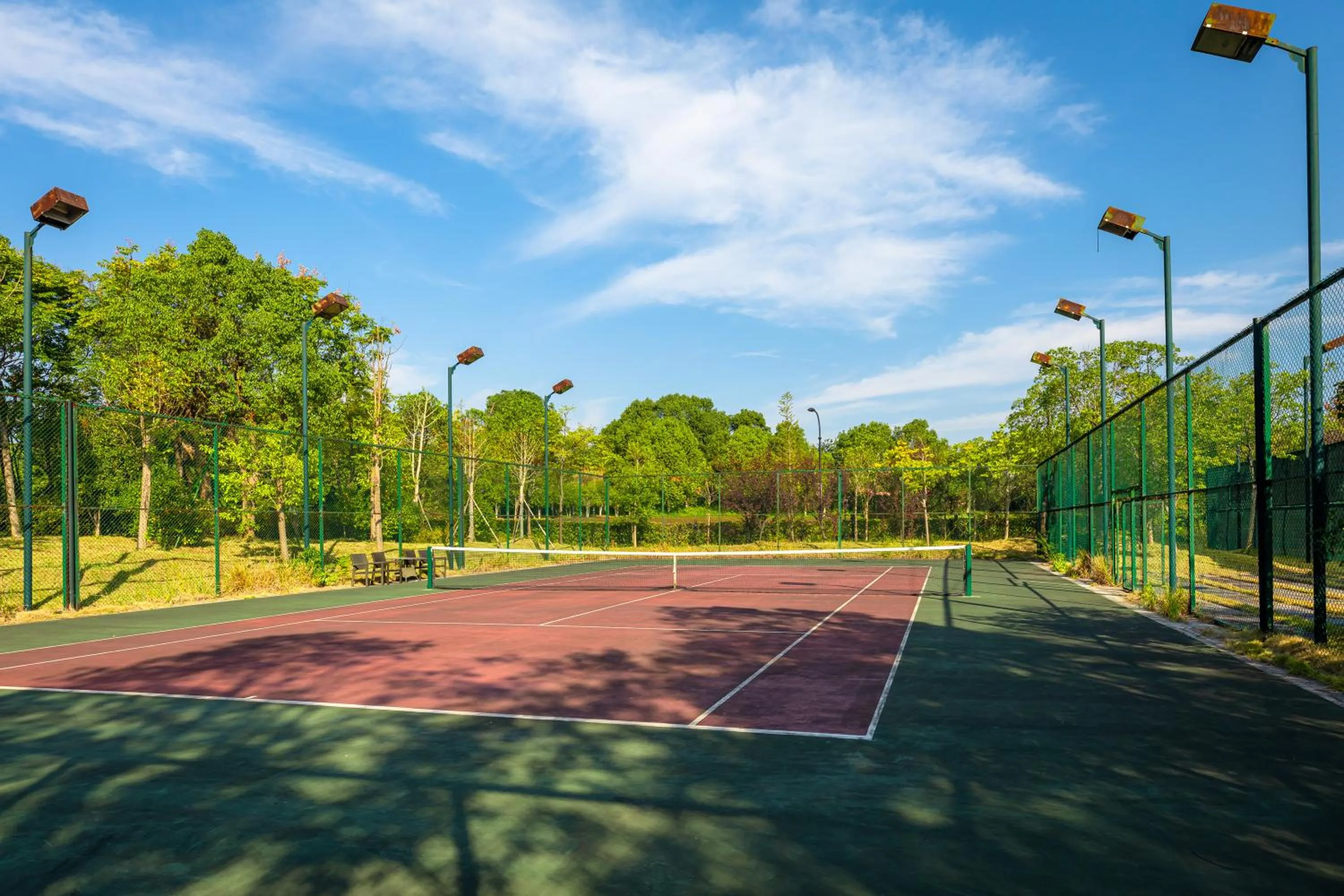 Tennis court in Your World International Conference Centre Hotel