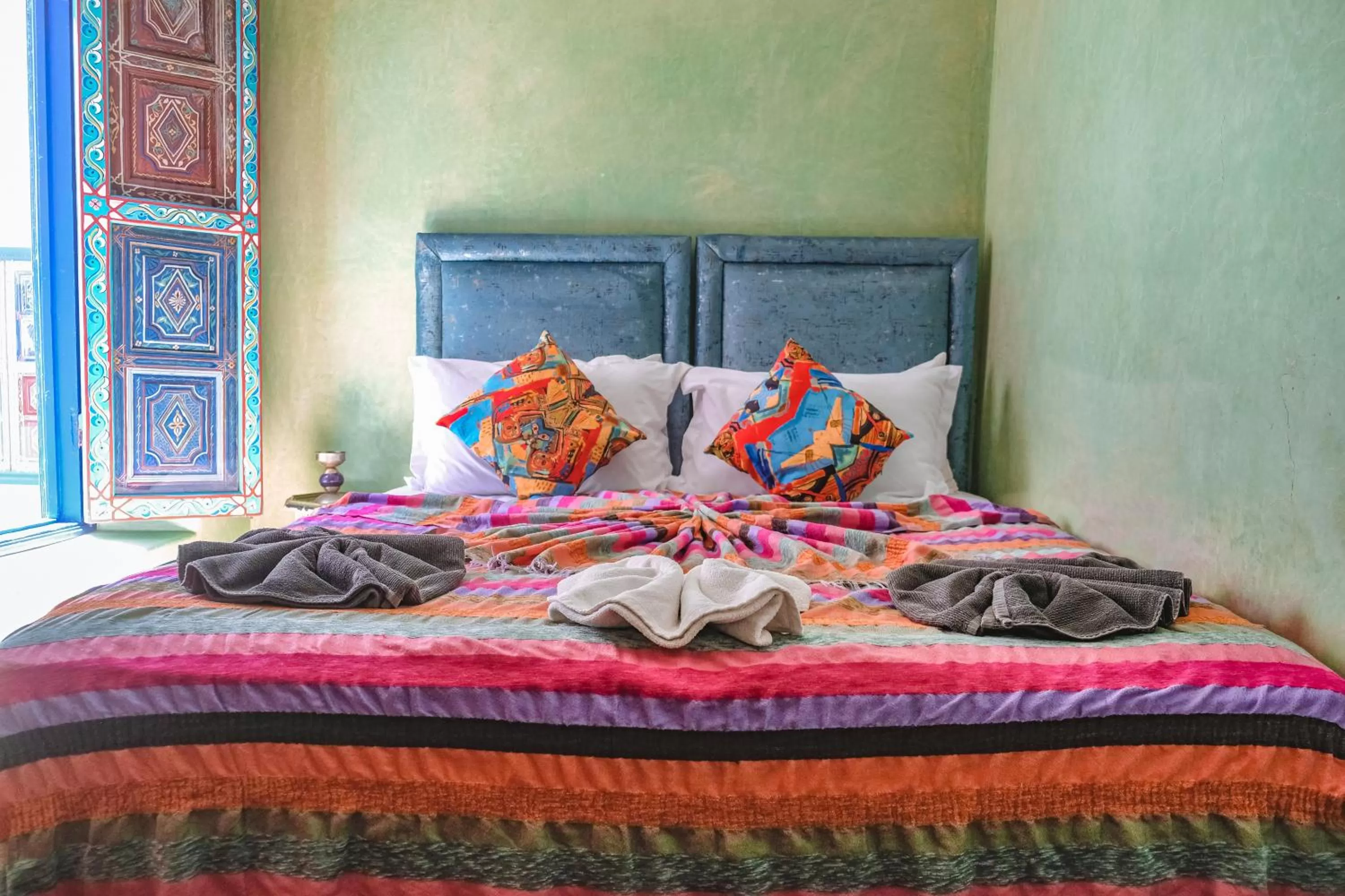 Bed in Héritage Lalla Aicha et SPA