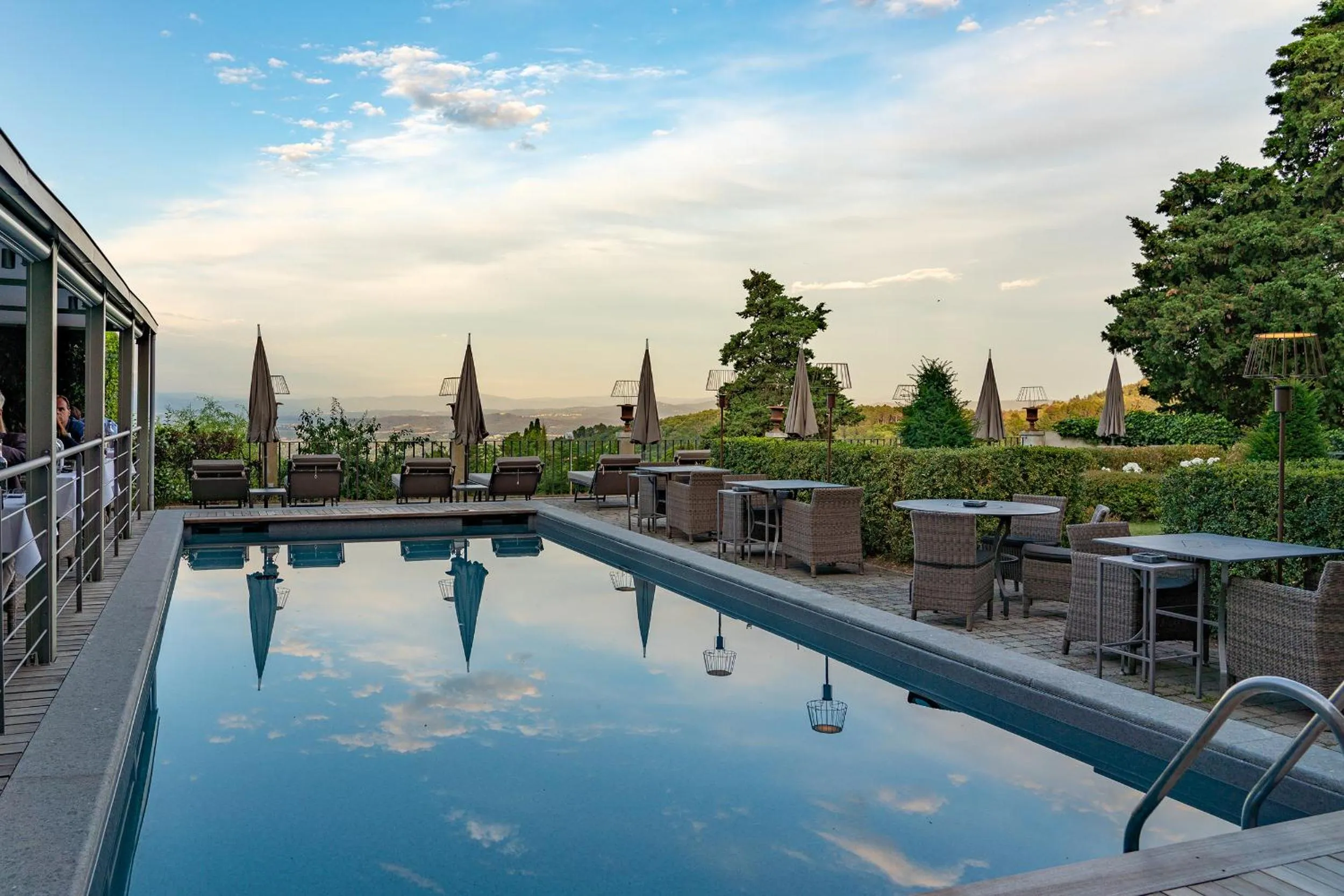 Pool view in Villa Sassolini Country Boutique Hotel