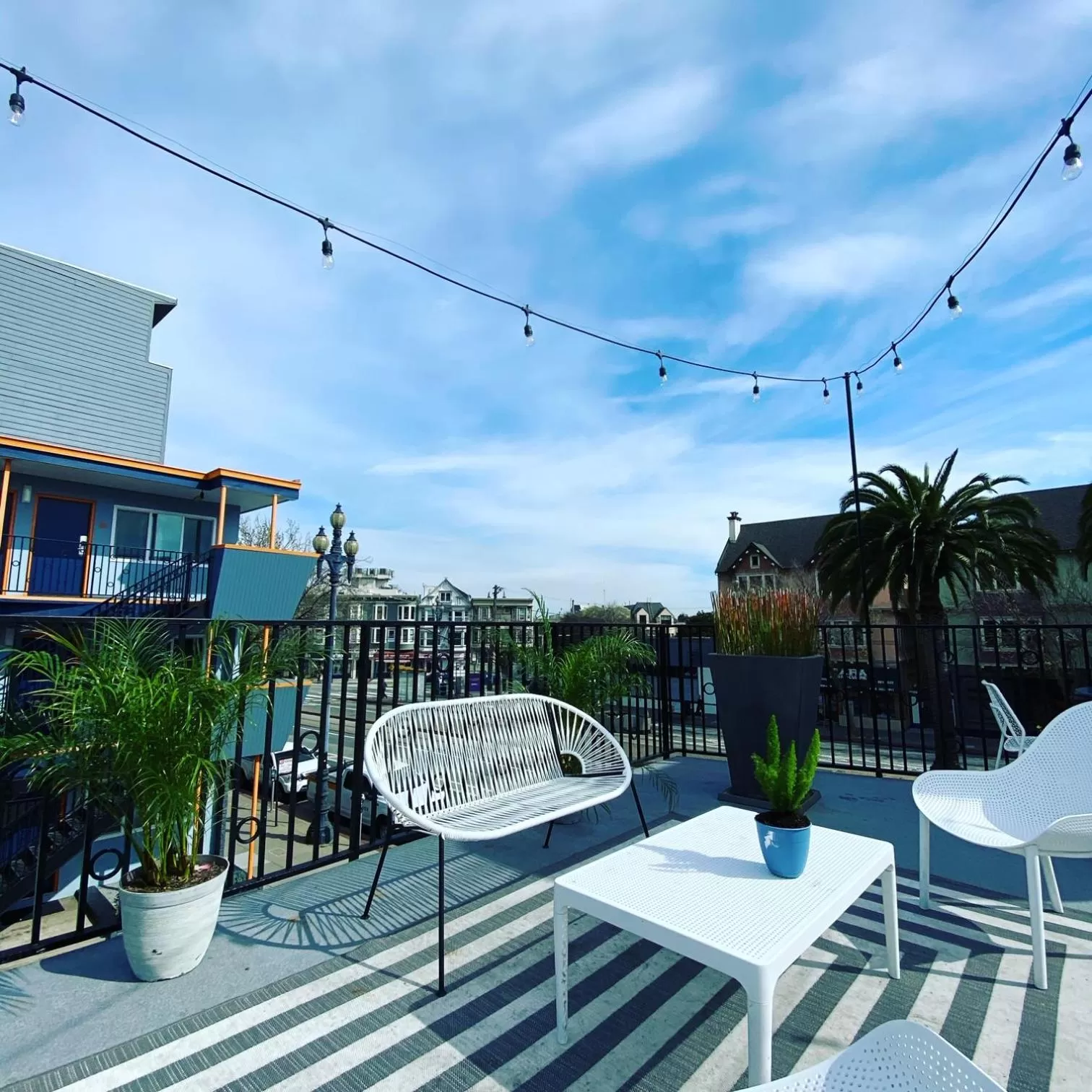 Patio in Beck's Motor Lodge