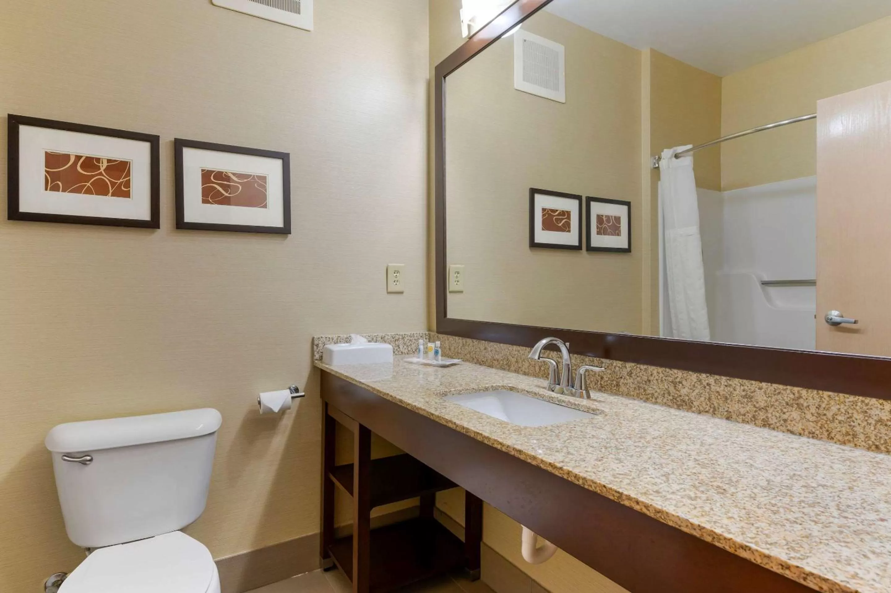 Bathroom in Comfort Suites Columbus Expo Center