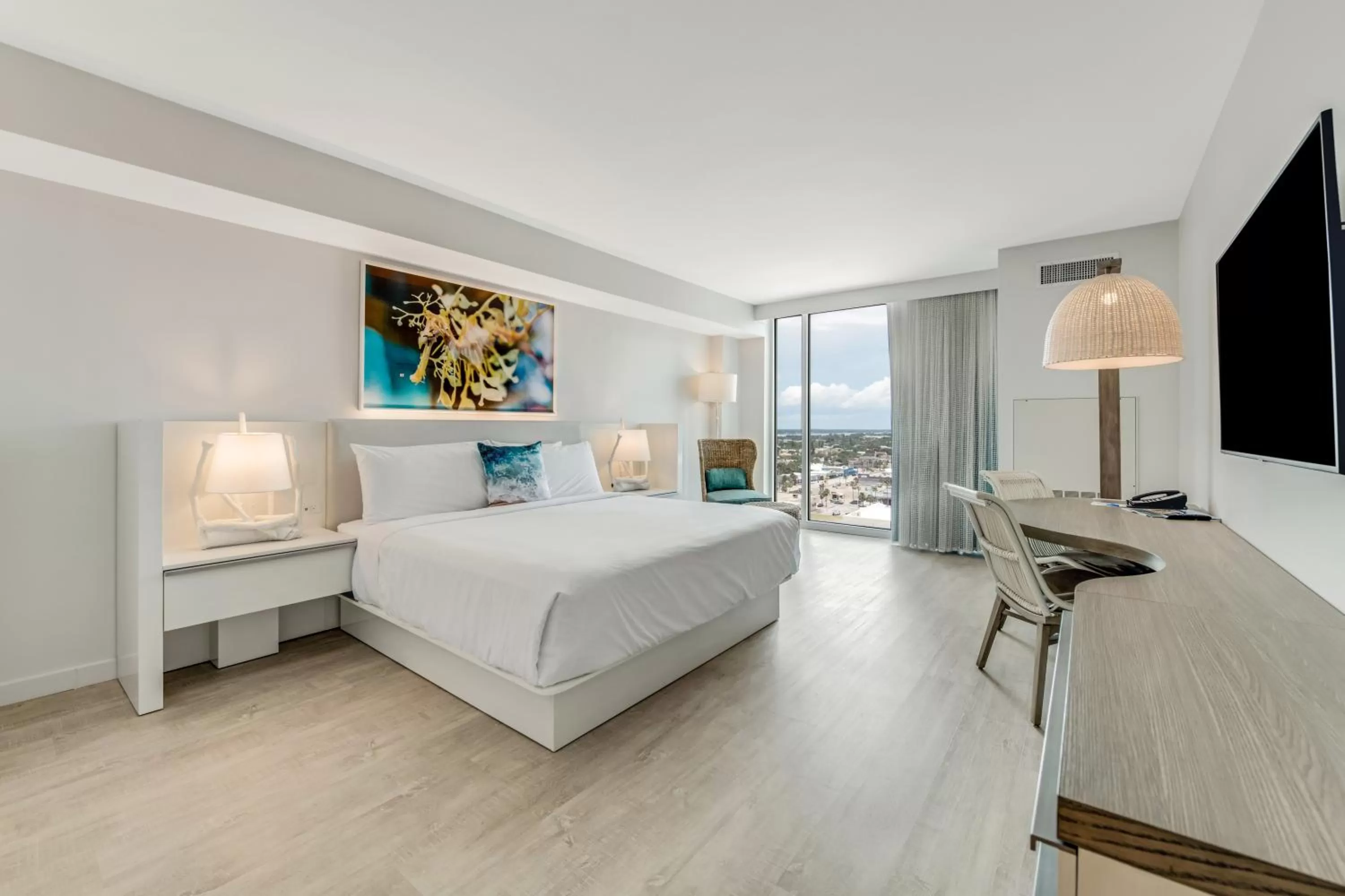 Photo of the whole room, Bed in Daytona Grande Oceanfront Resort