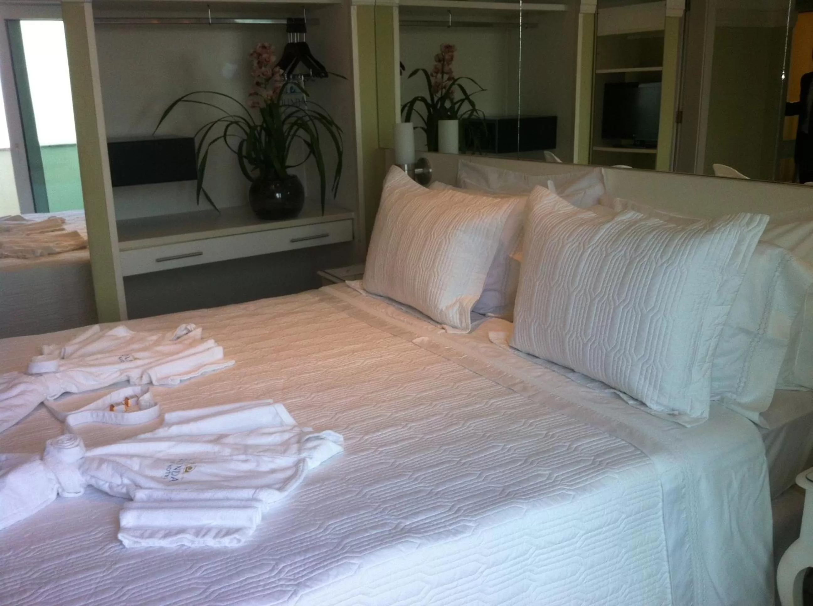 Bed in Olinda Rio Hotel