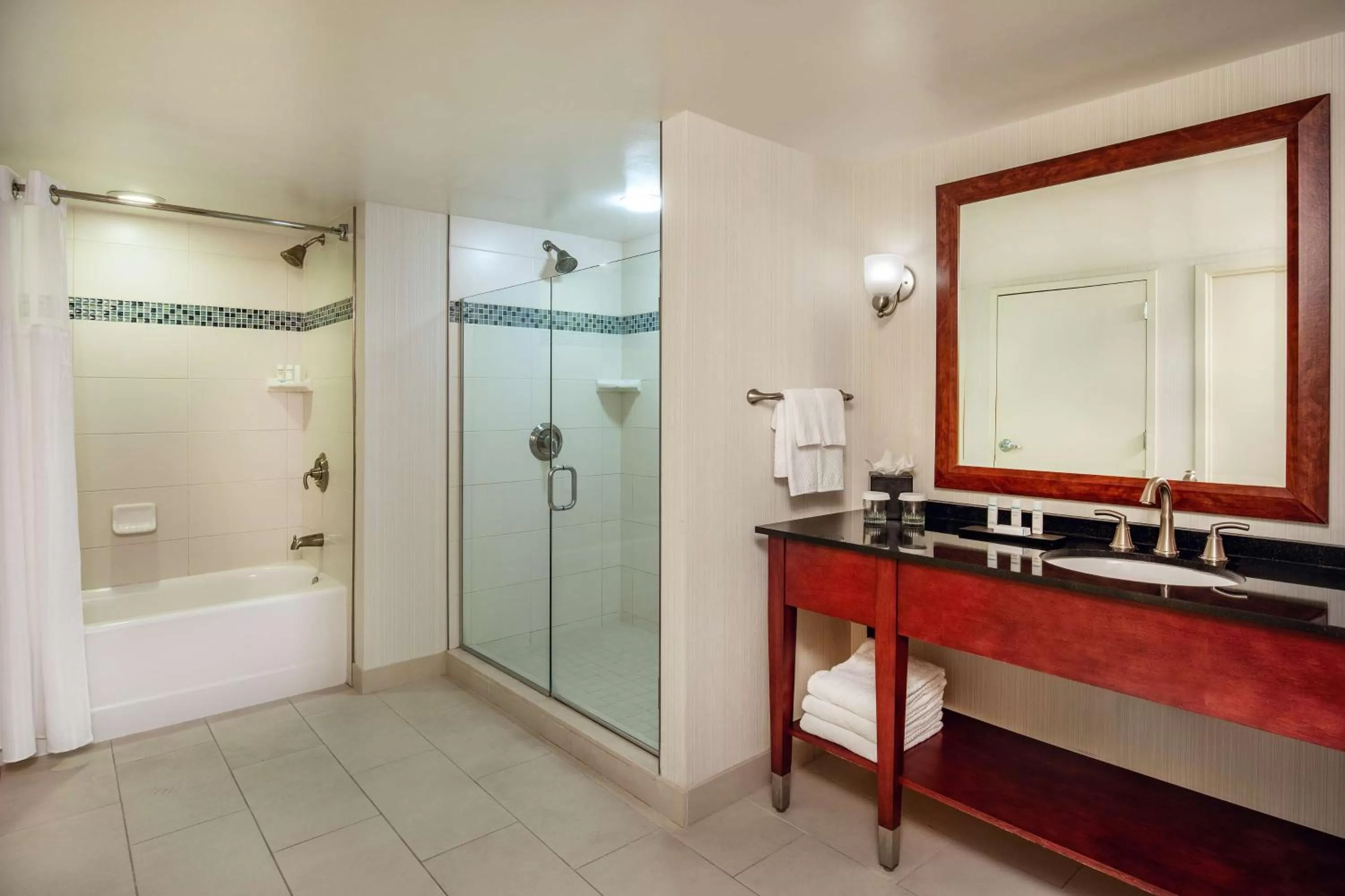 Bathroom in Embassy Suites by Hilton Boston Waltham