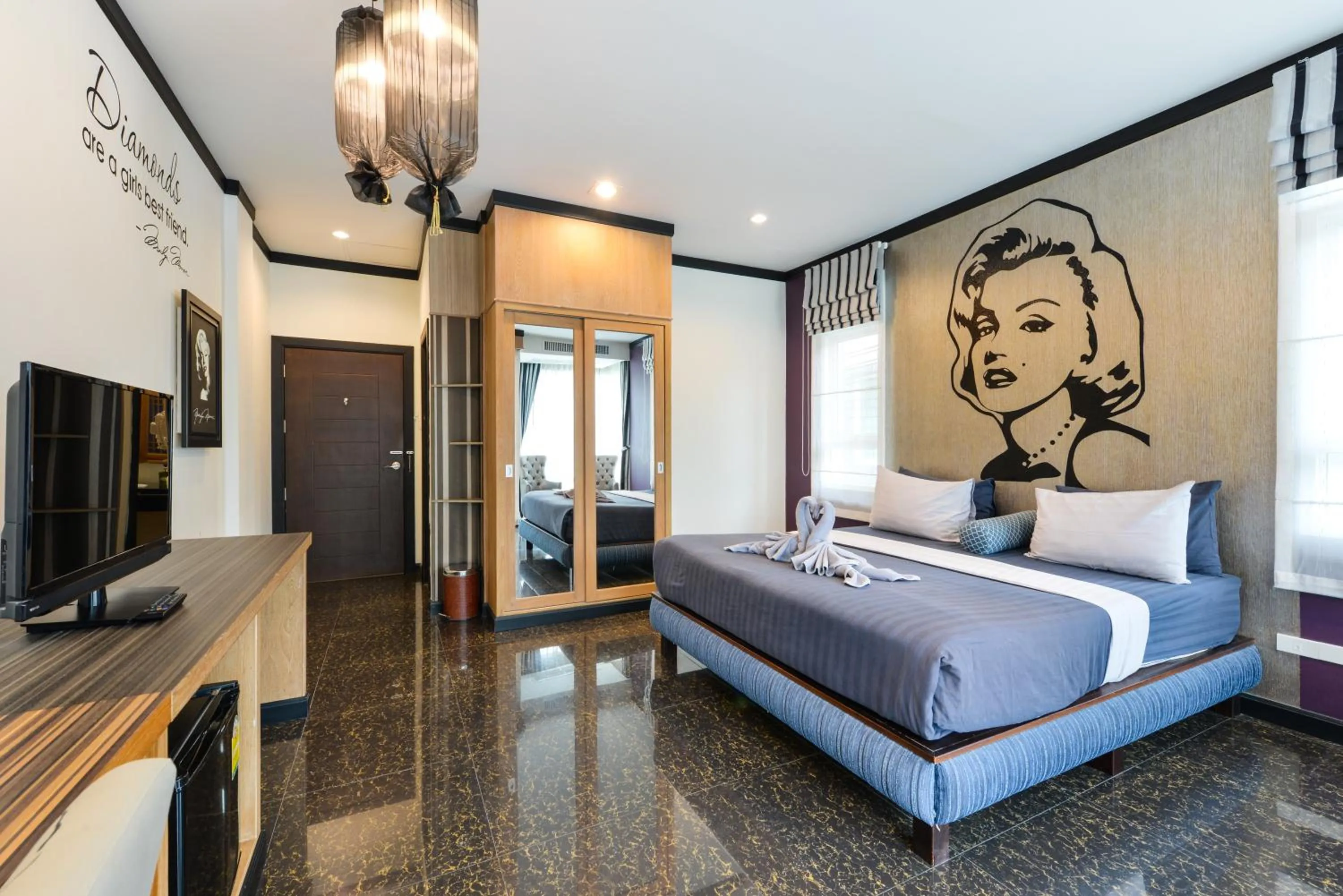 Bed in The River Scene