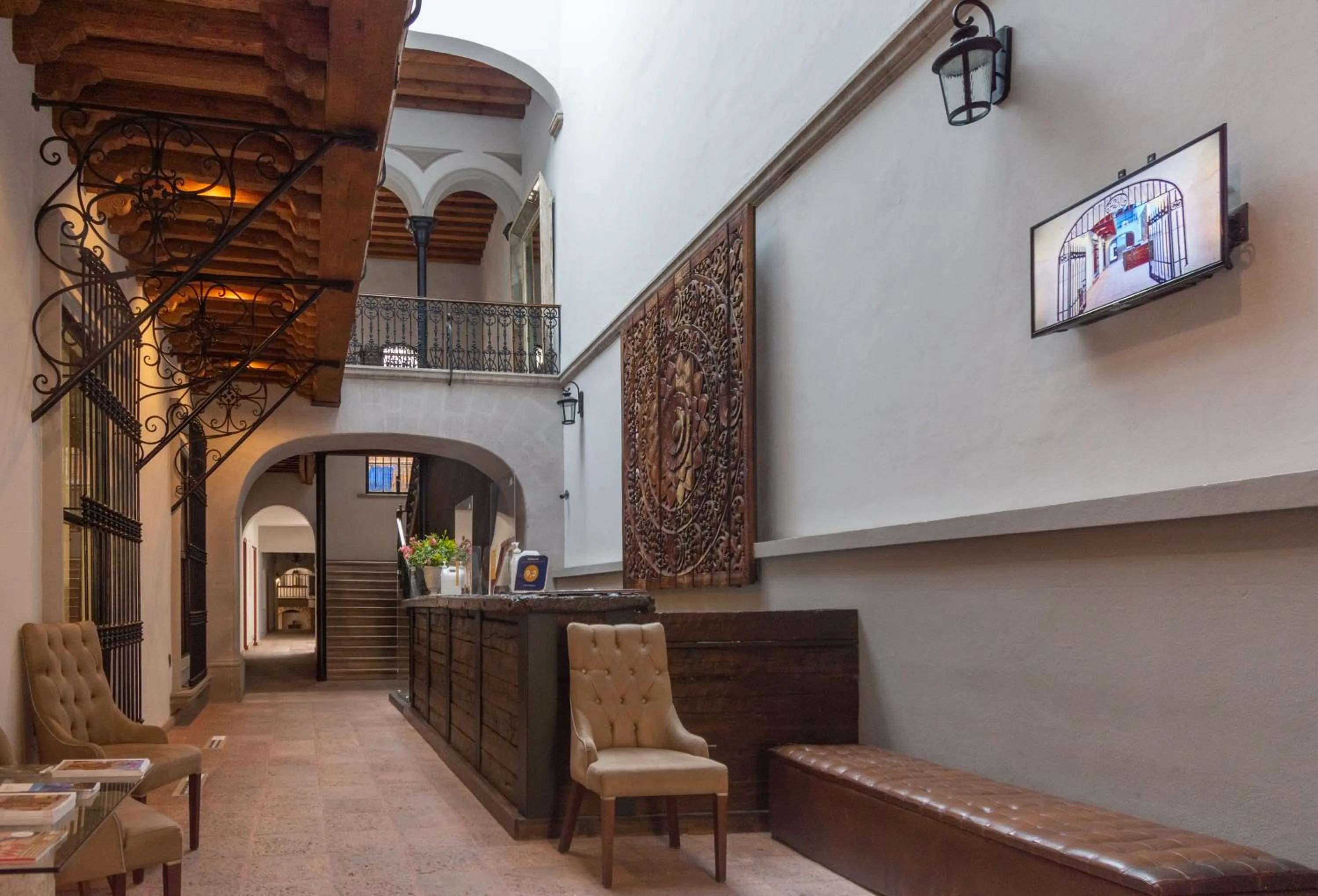 Lobby or reception in Hotel Madero