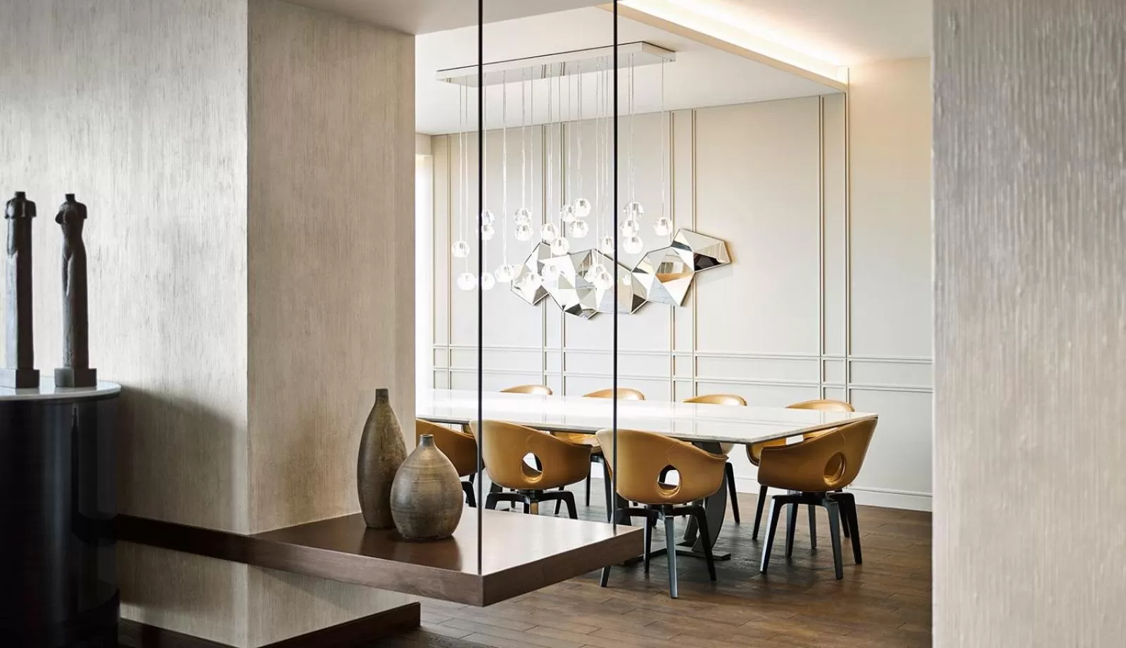 Living room in Fairmont Quasar Istanbul Hotel