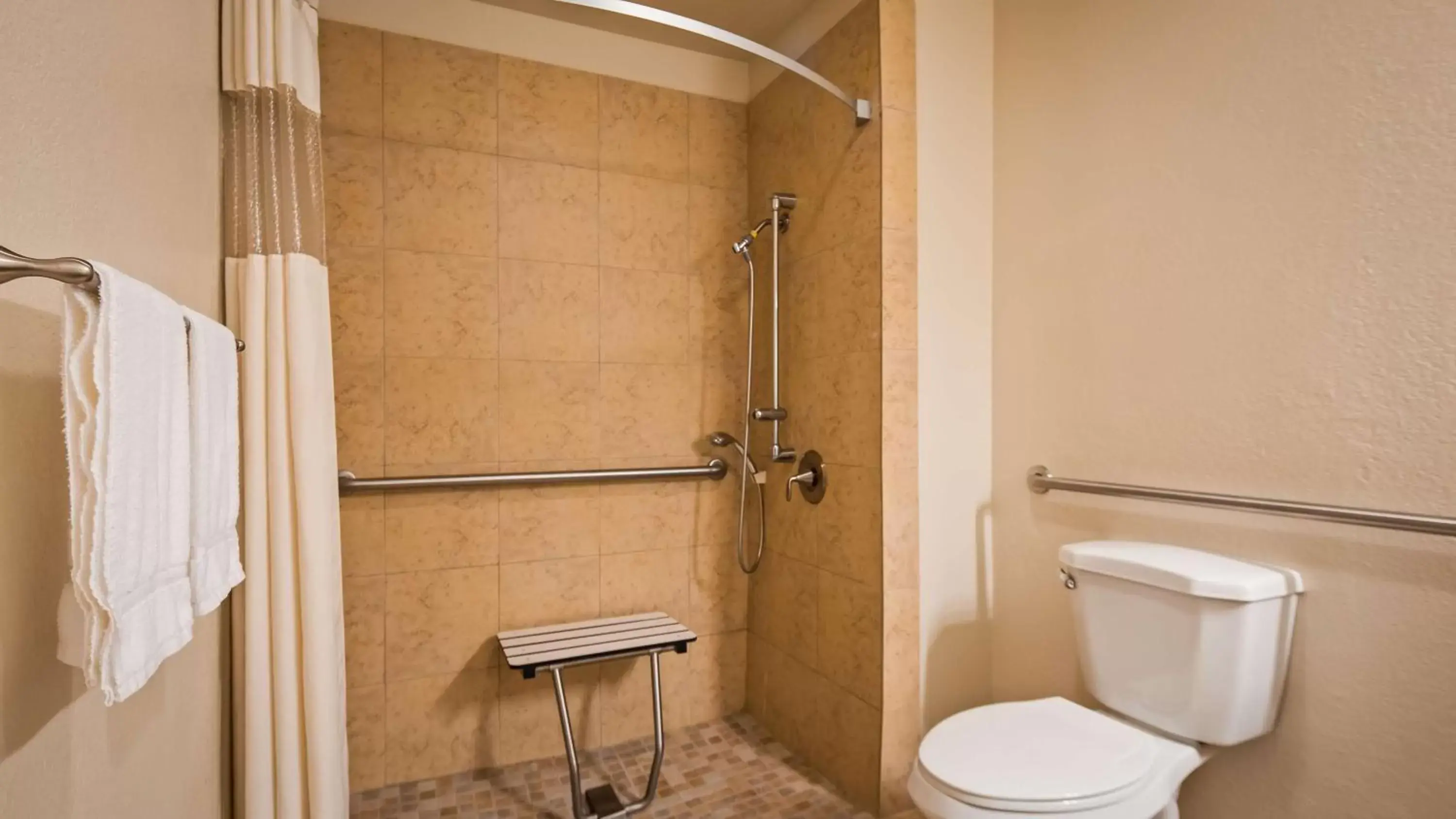 King Room with Roll-In Shower - Mobility Accessible/Non-Smoking in Best Western Palm Court Inn King Room with Roll-In Shower - Mobility Accessible/Non-Smoking in Best Western Palm Court Inn