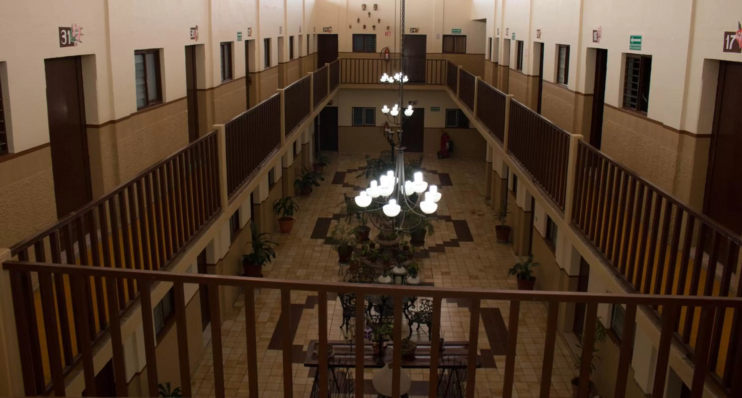 Decorative detail in Hotel Cervantino