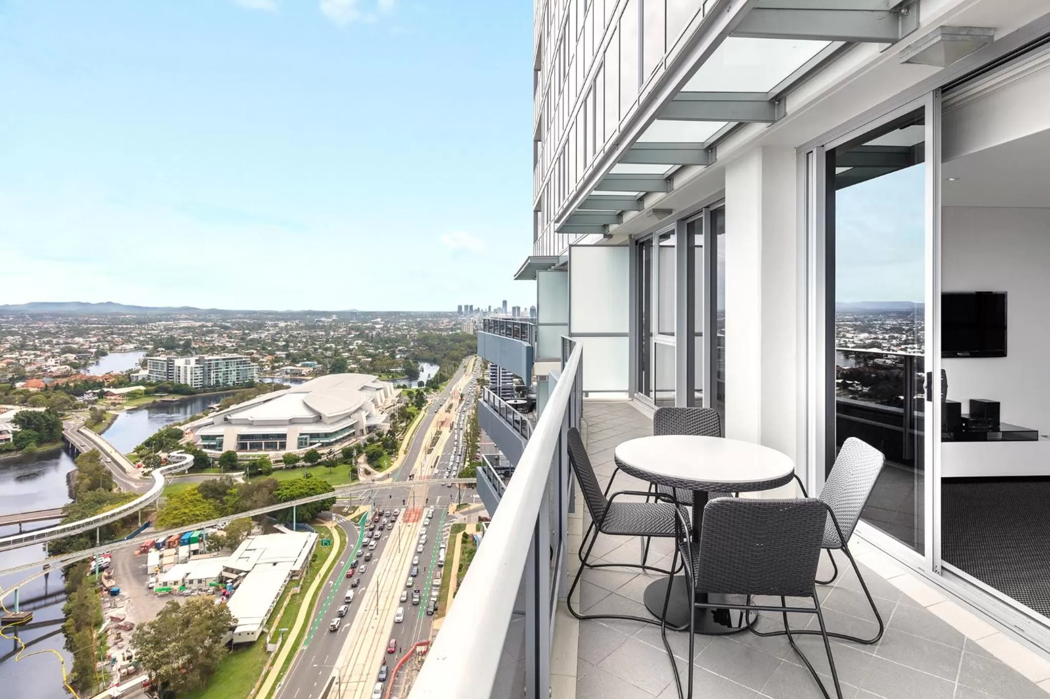 Balcony/Terrace in Meriton Suites Broadbeach