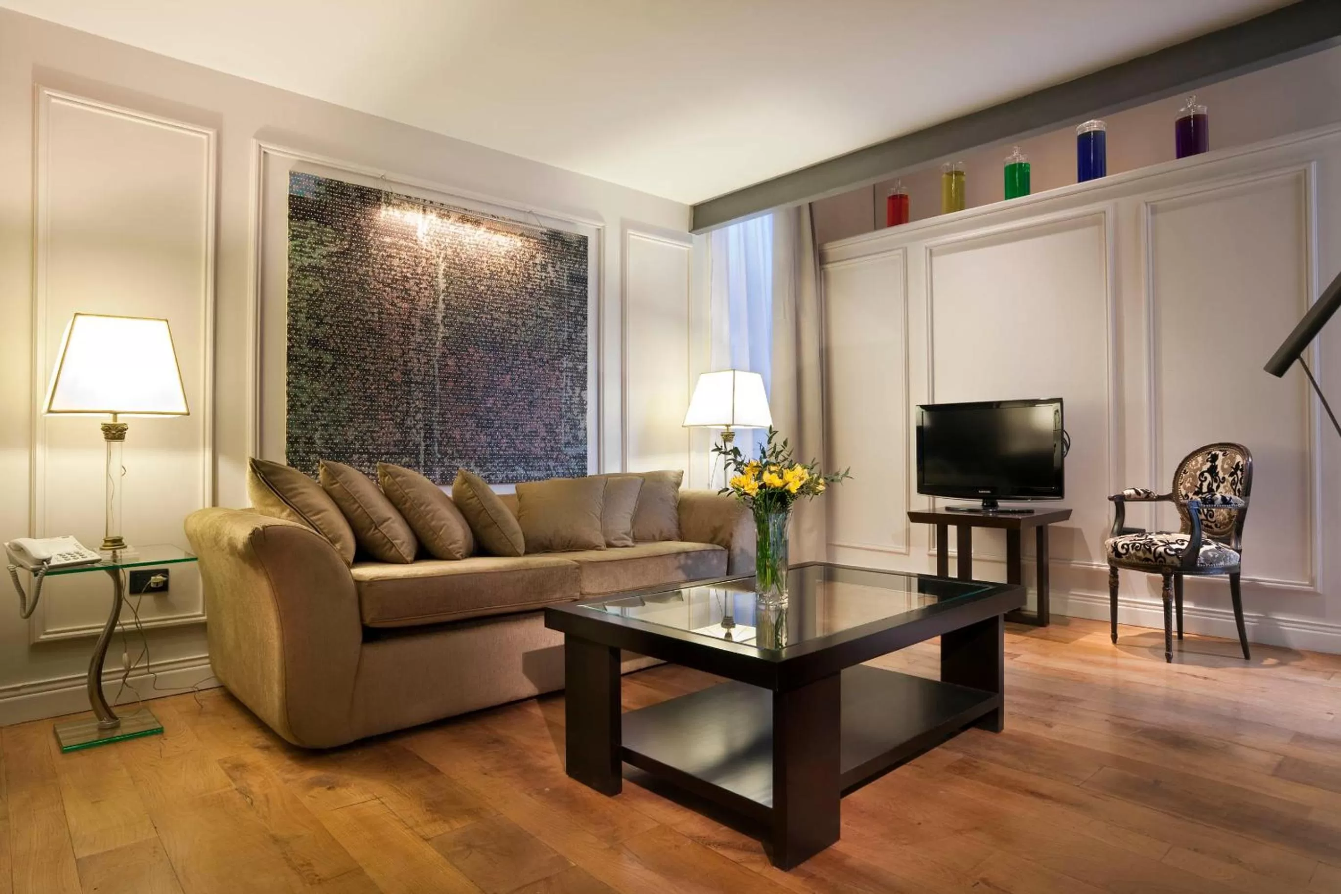 Living room in San Telmo Suites