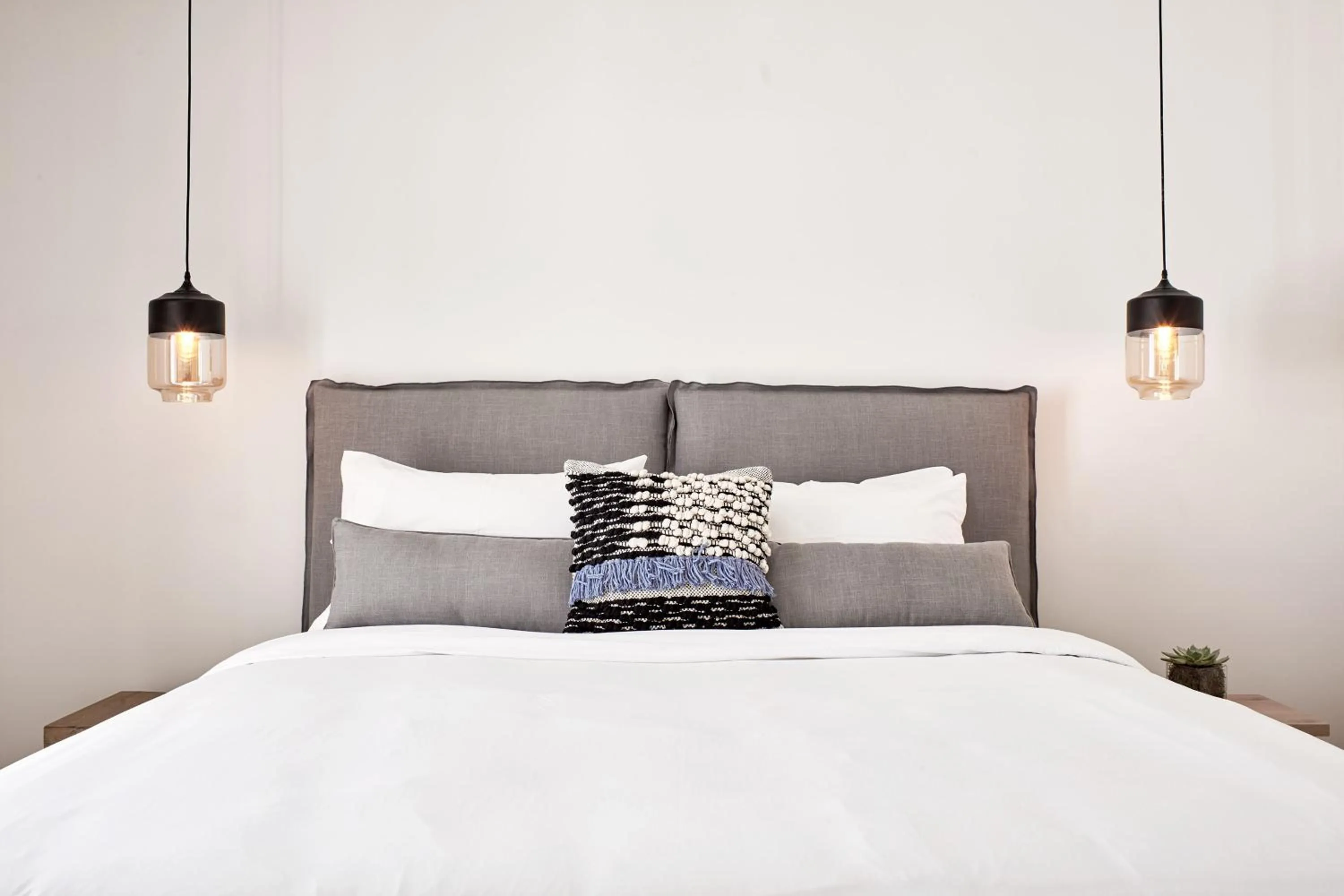 Bedroom, Bed in Boho Private Luxury Suites