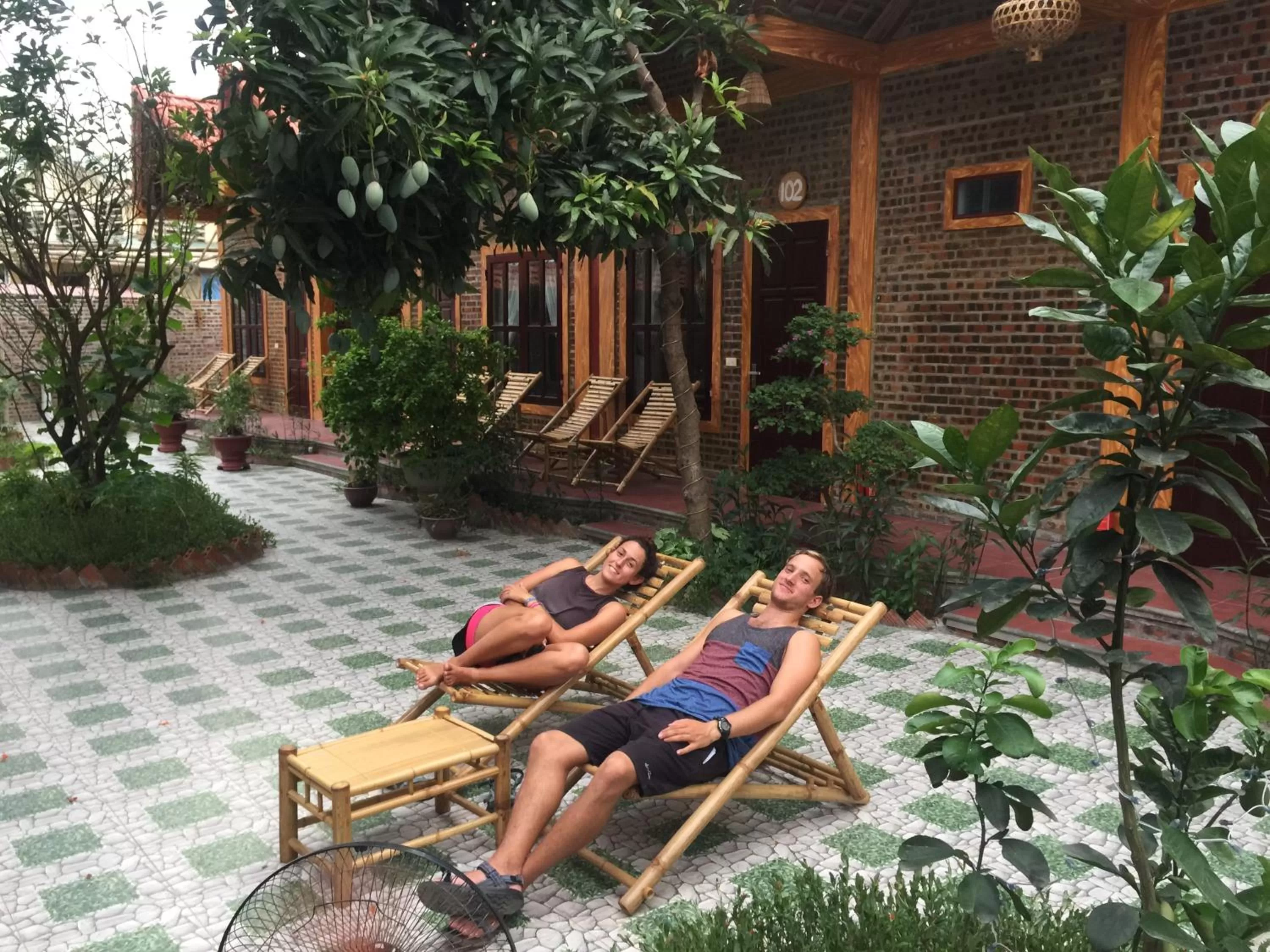 Patio in Tam Coc Vinh Thinh Homestay