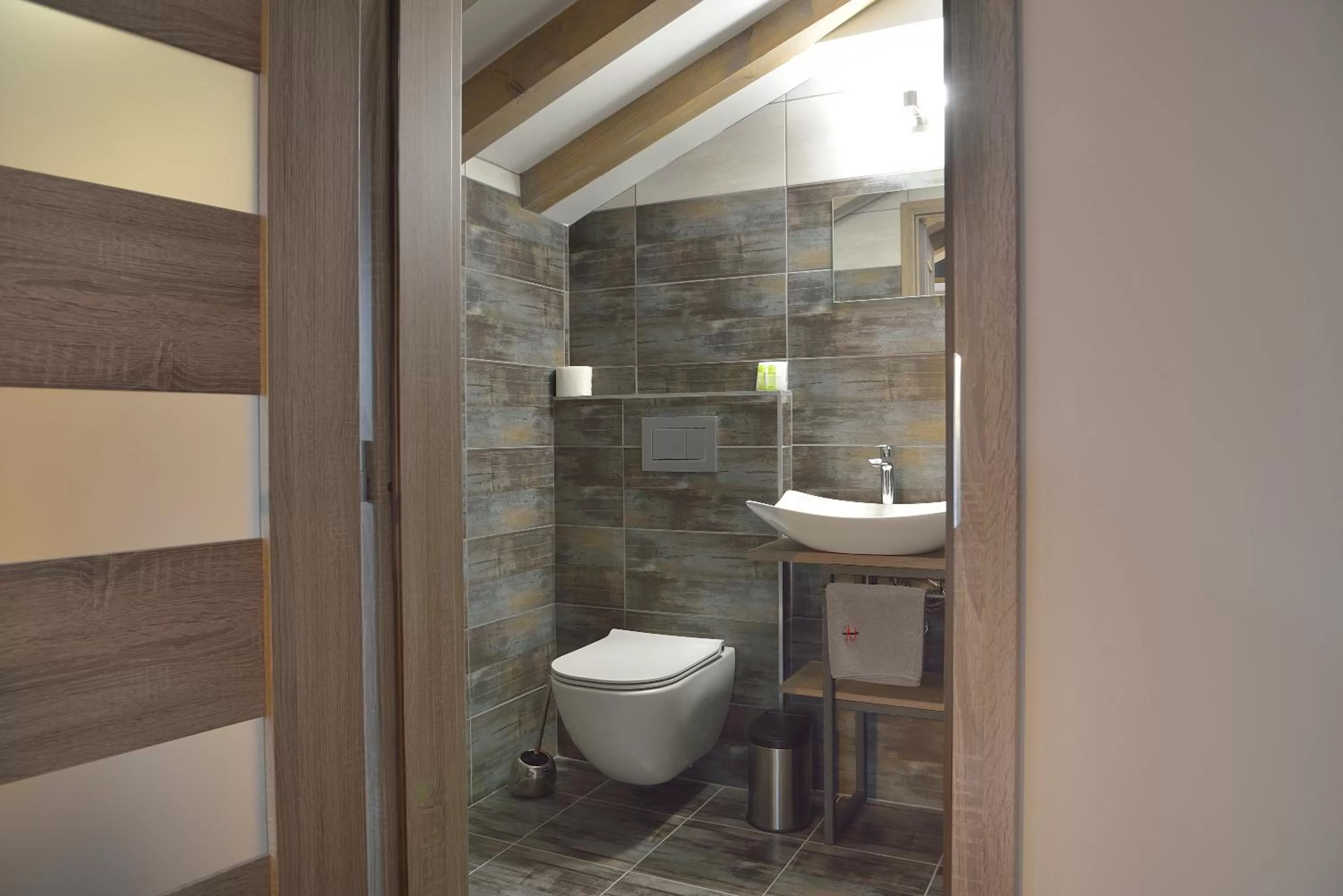 Bathroom in Hotel and restaurant Via Ironia