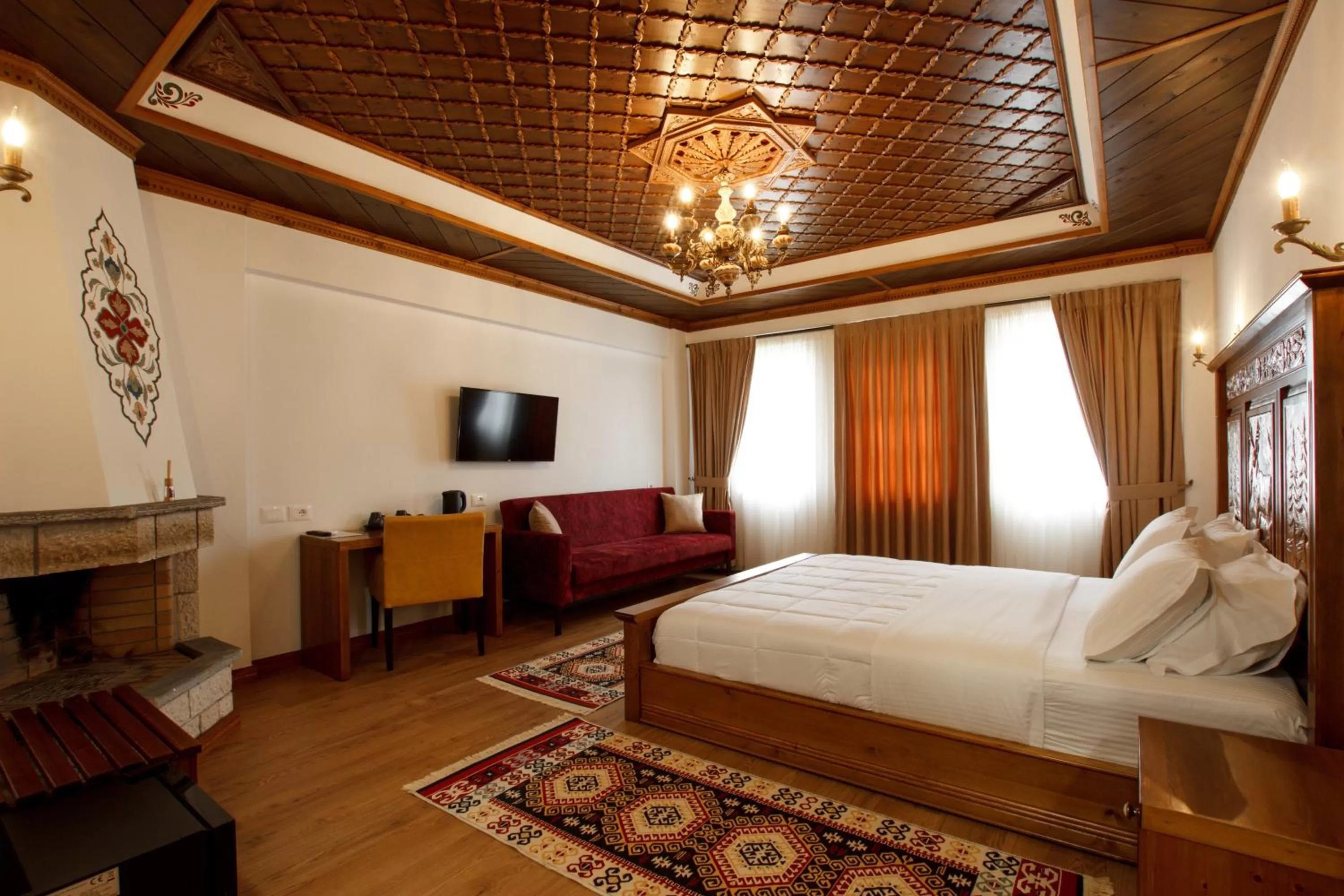 Bed in Rose Garden Hotel