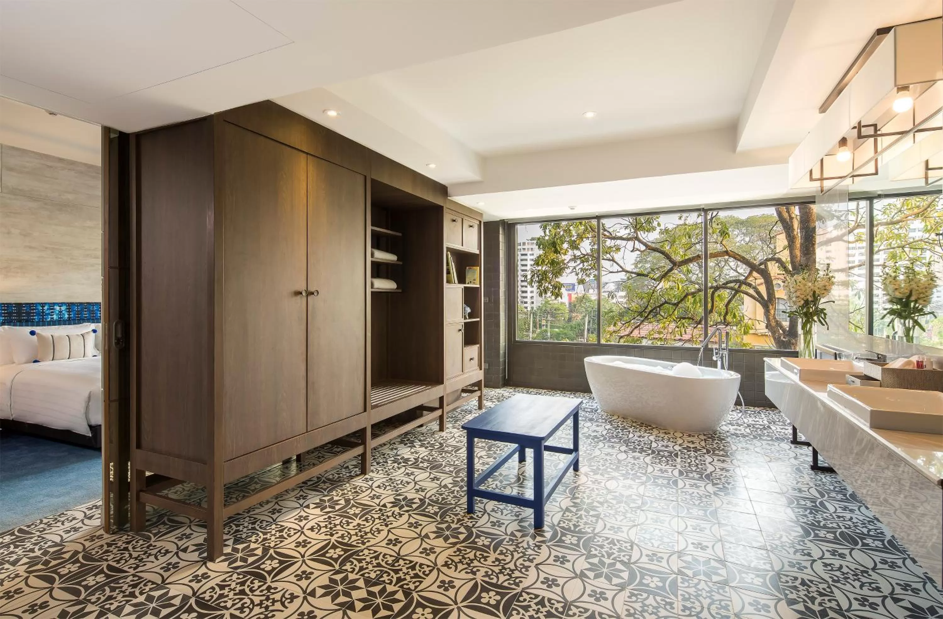 Bathroom, Bed in U Nimman Chiang Mai