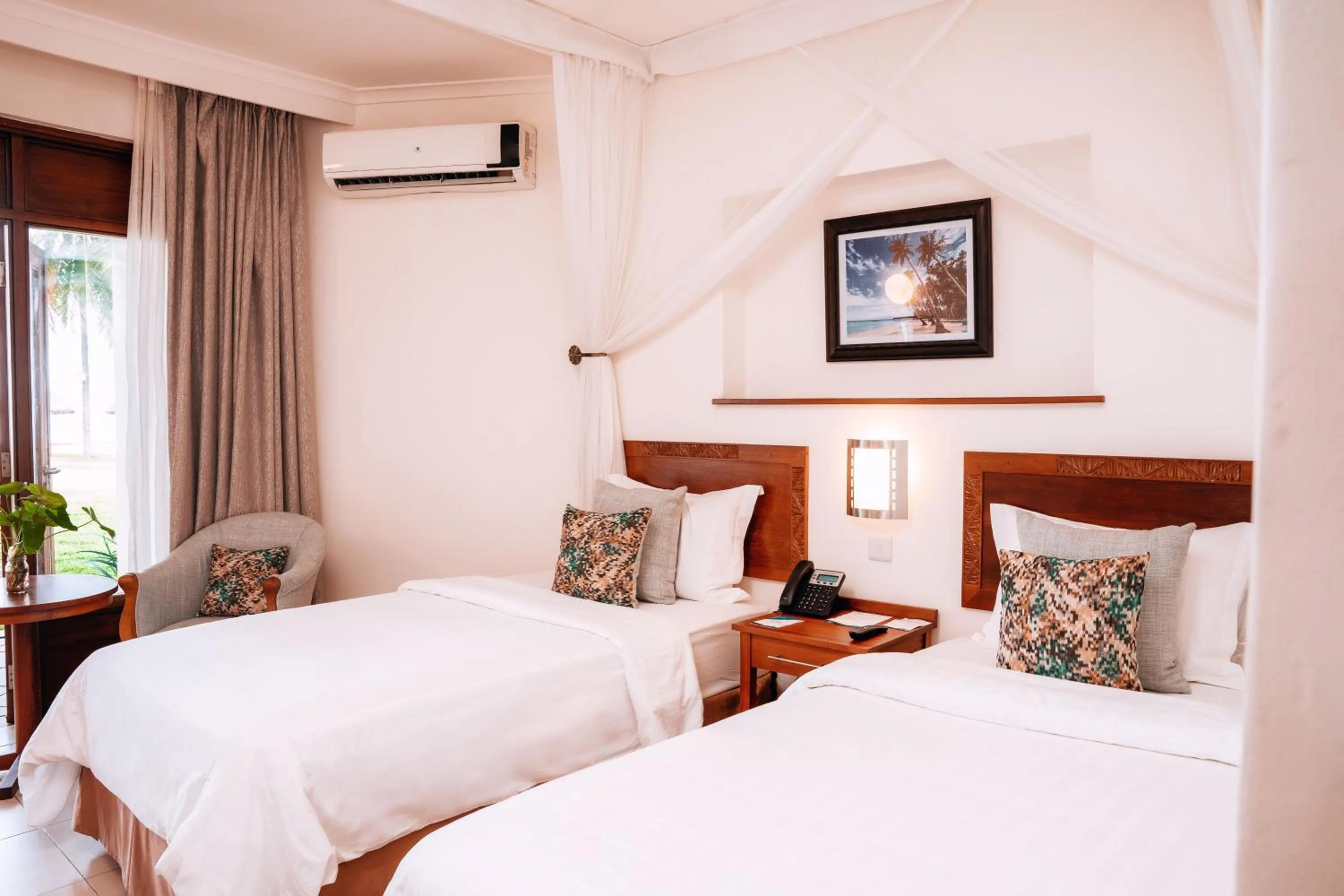 Bed in White Sands Hotel