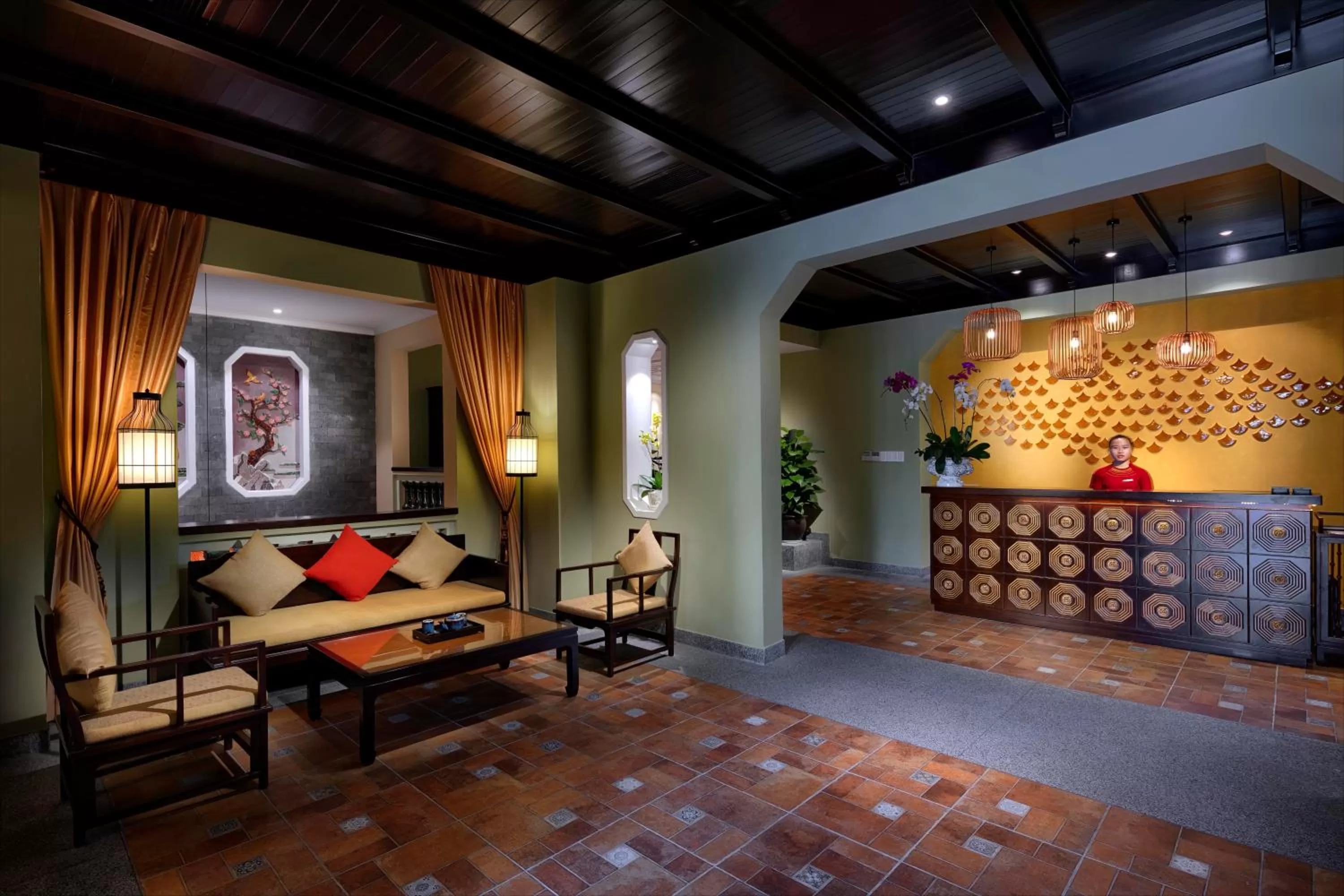 Seating area in Little Riverside Hoi An . A Luxury Hotel & Spa
