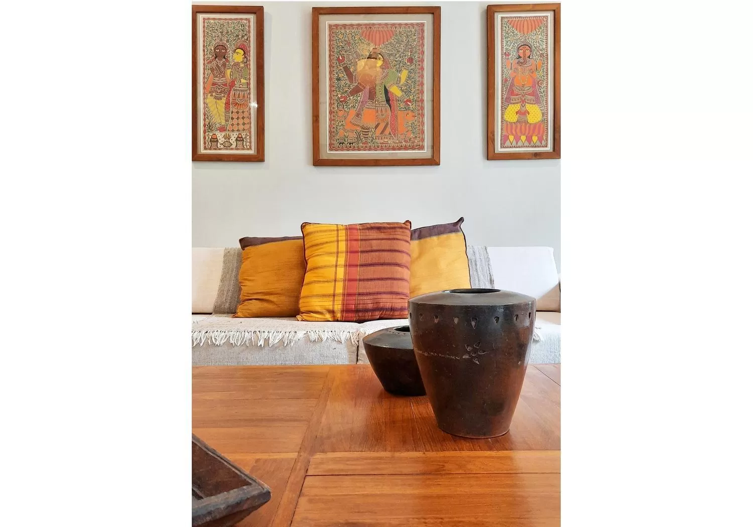 Decorative detail, Seating Area in Saratha Vilas Chettinad