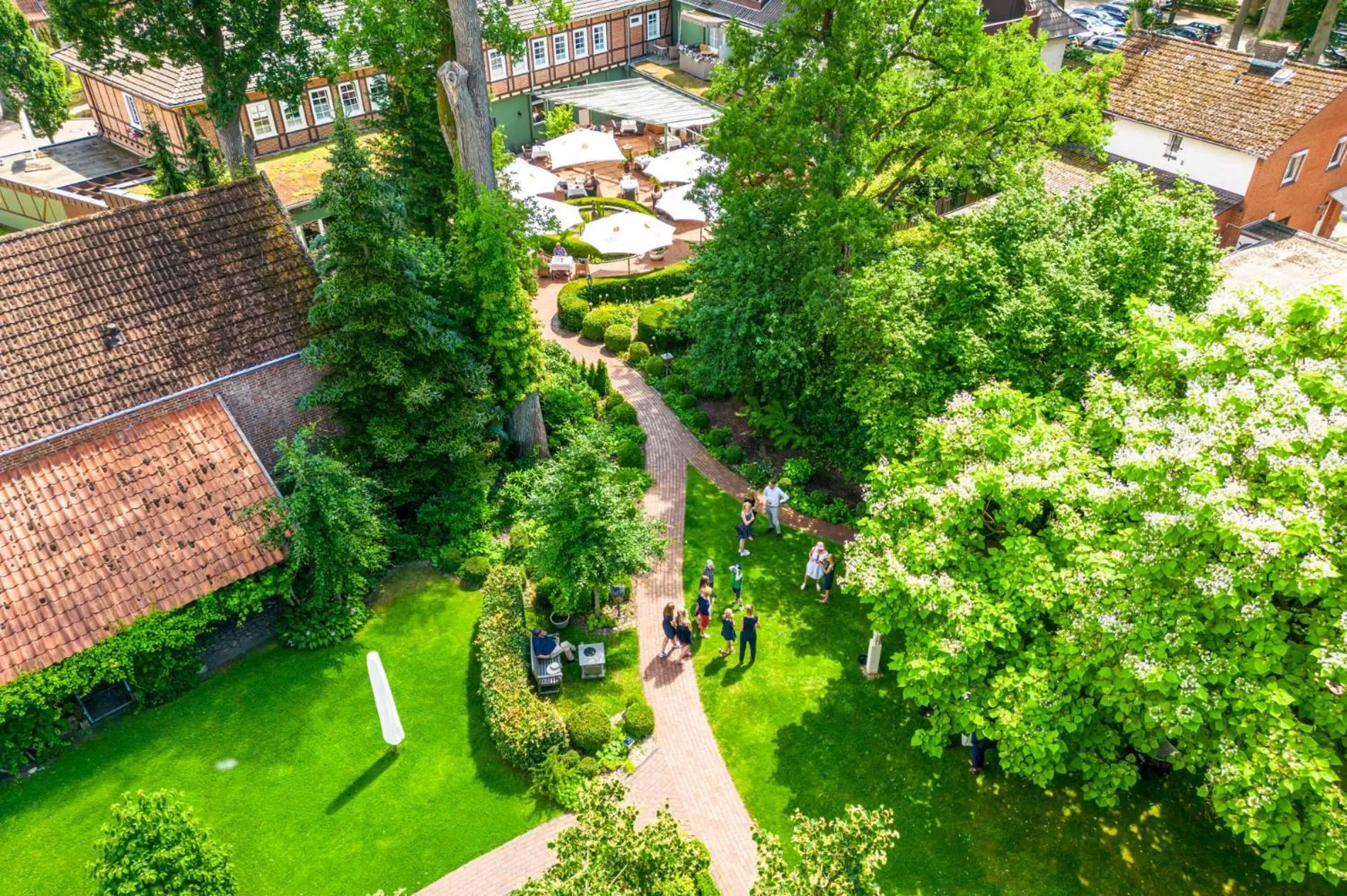 Garden, Bird's-eye View in Niemeyers Romantik Posthotel