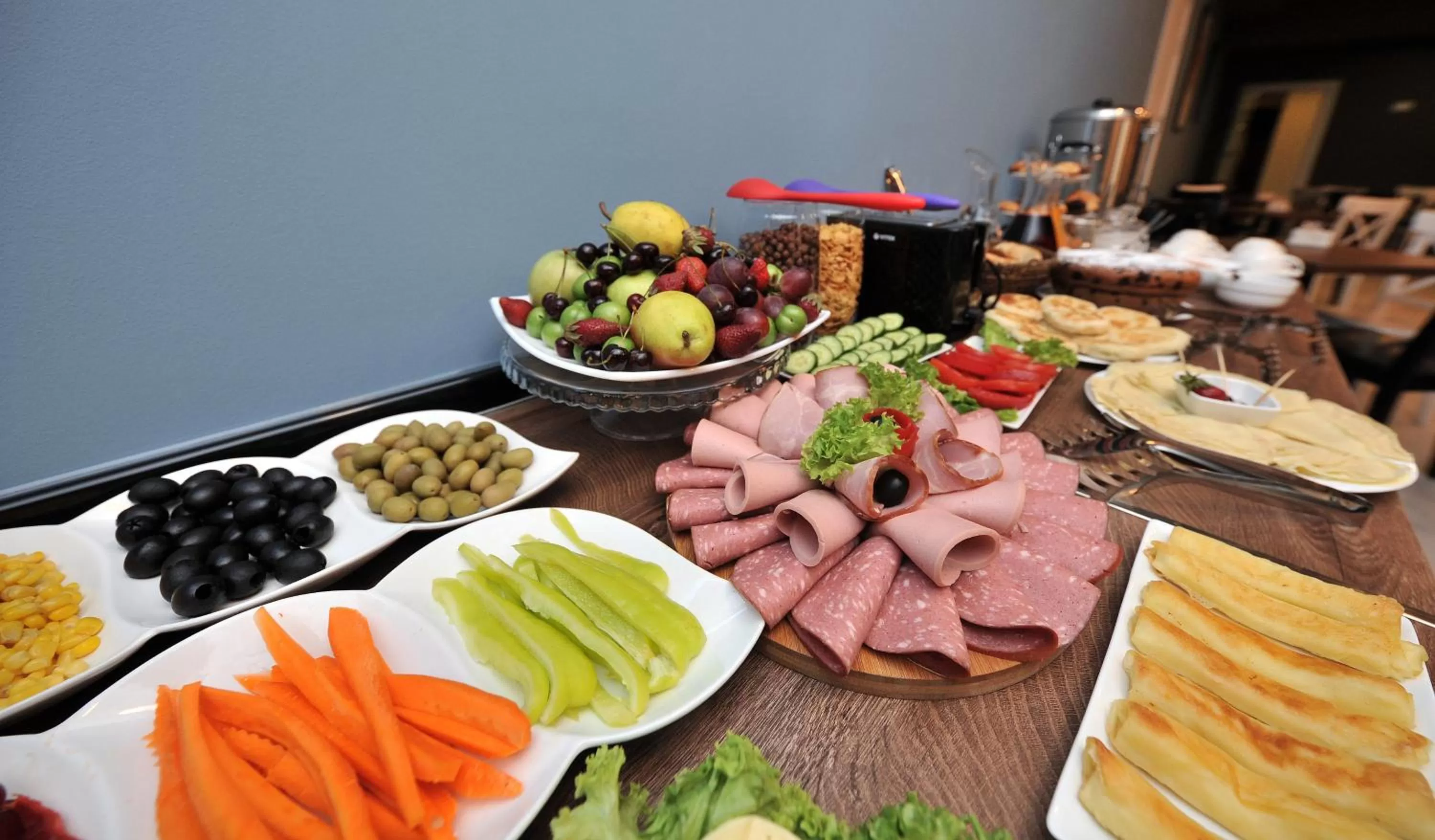 Buffet breakfast in Boho Tiflis Hotel