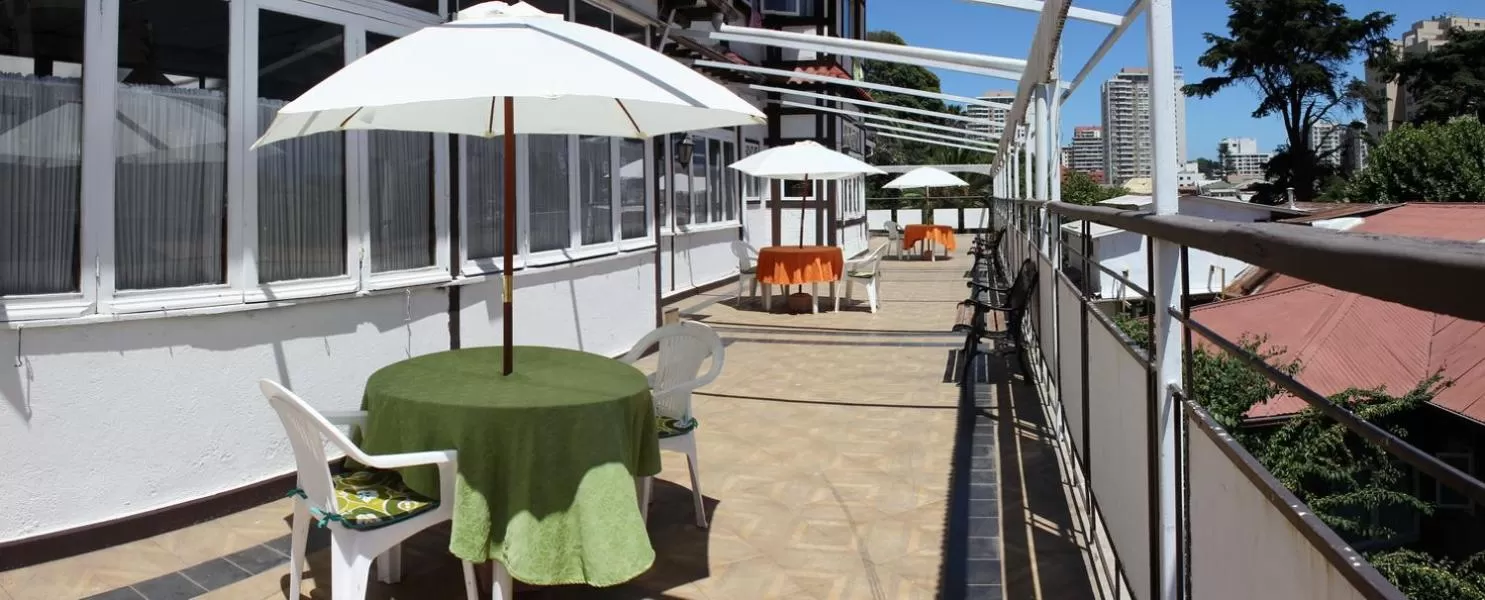 Balcony/Terrace in Hotel Chalet Suizo