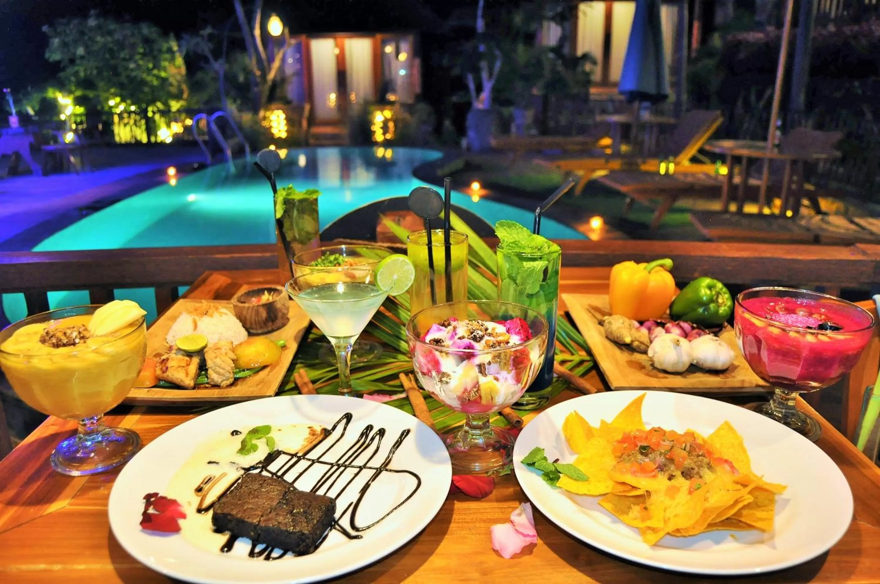 Food and drinks in Ocean Terrace Suite And Spa Luxury