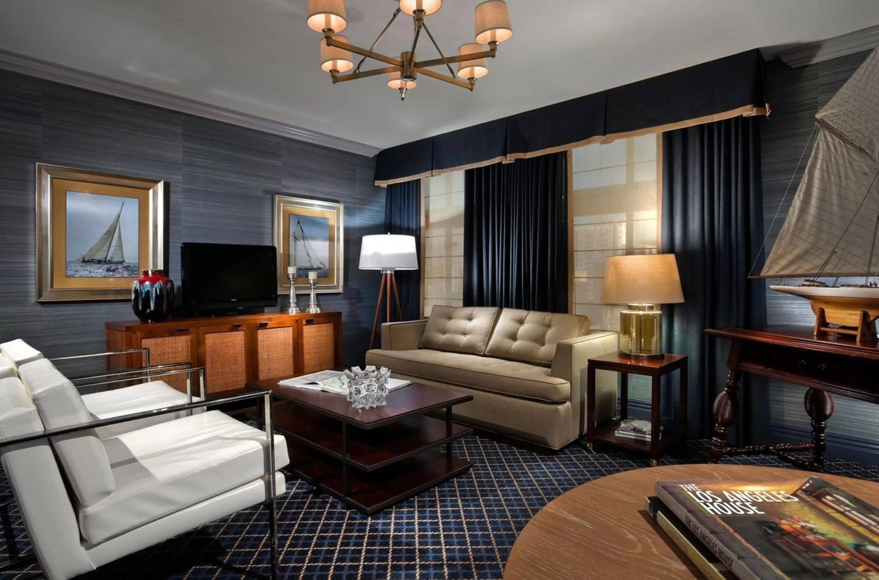 Living room in Los Angeles Athletic Club