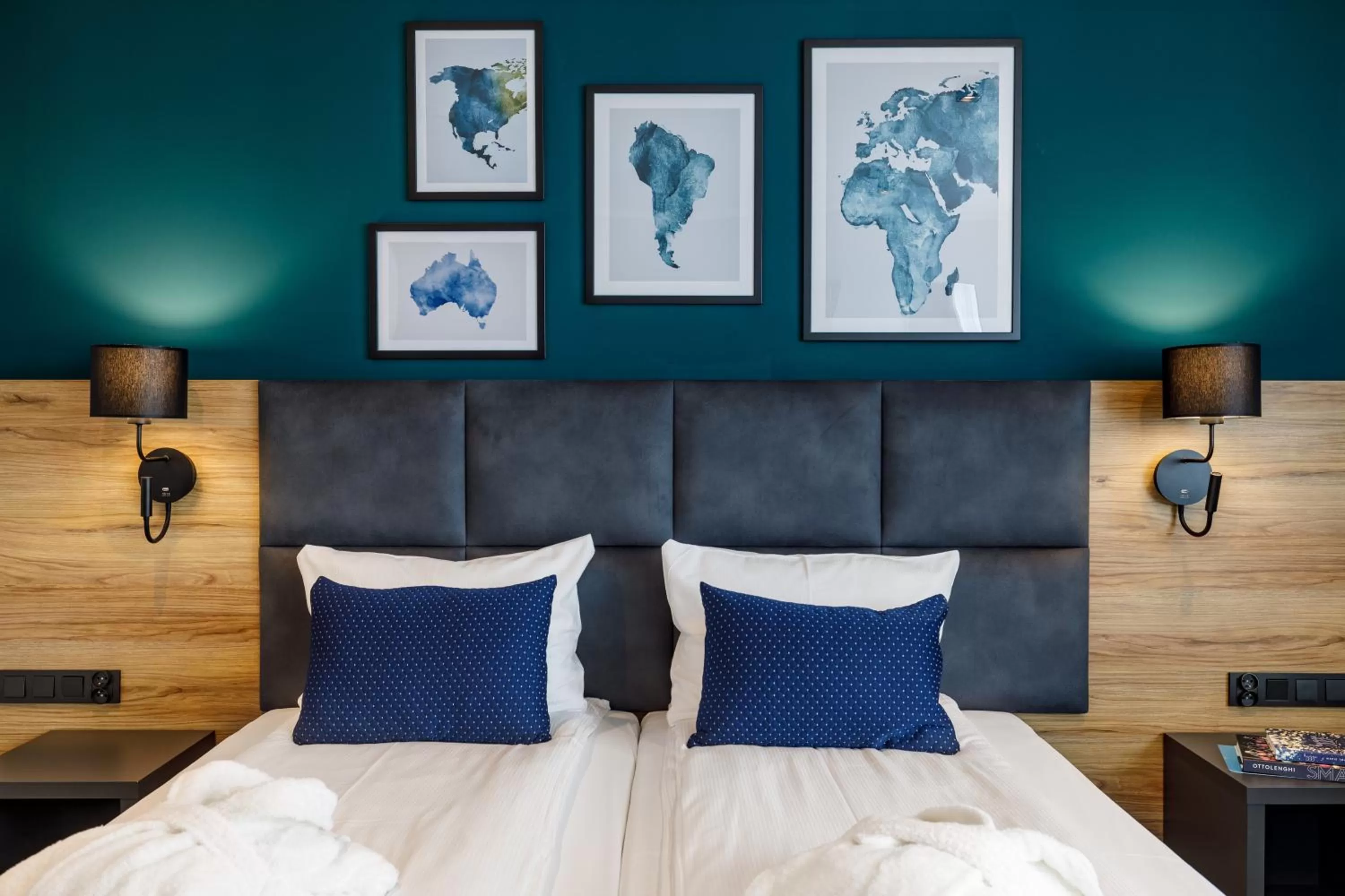 Bed in Hotel Kyriad Stargard