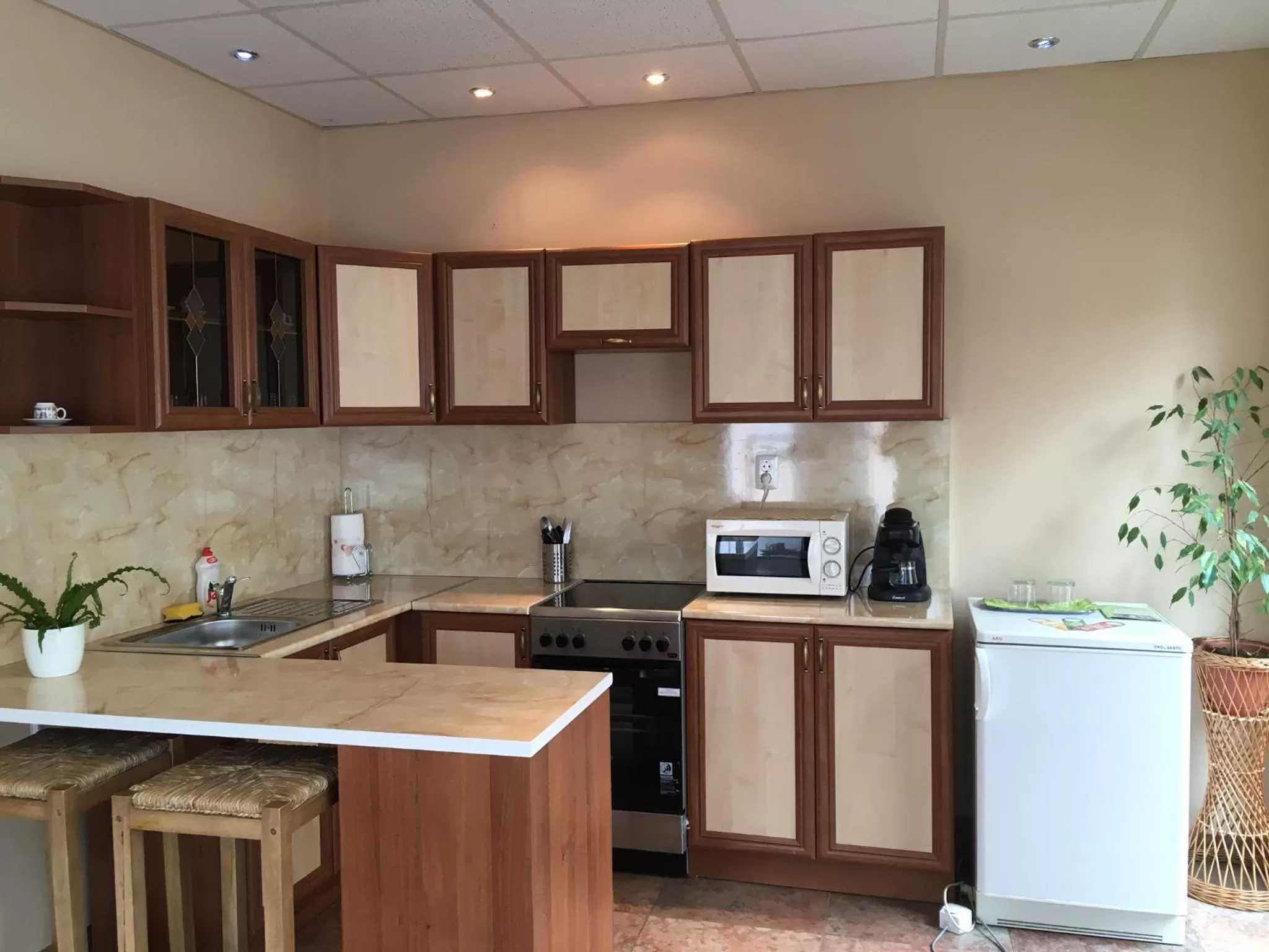 Kitchen or kitchenette, Kitchen/Kitchenette in Abszolút Hotel és Panzió