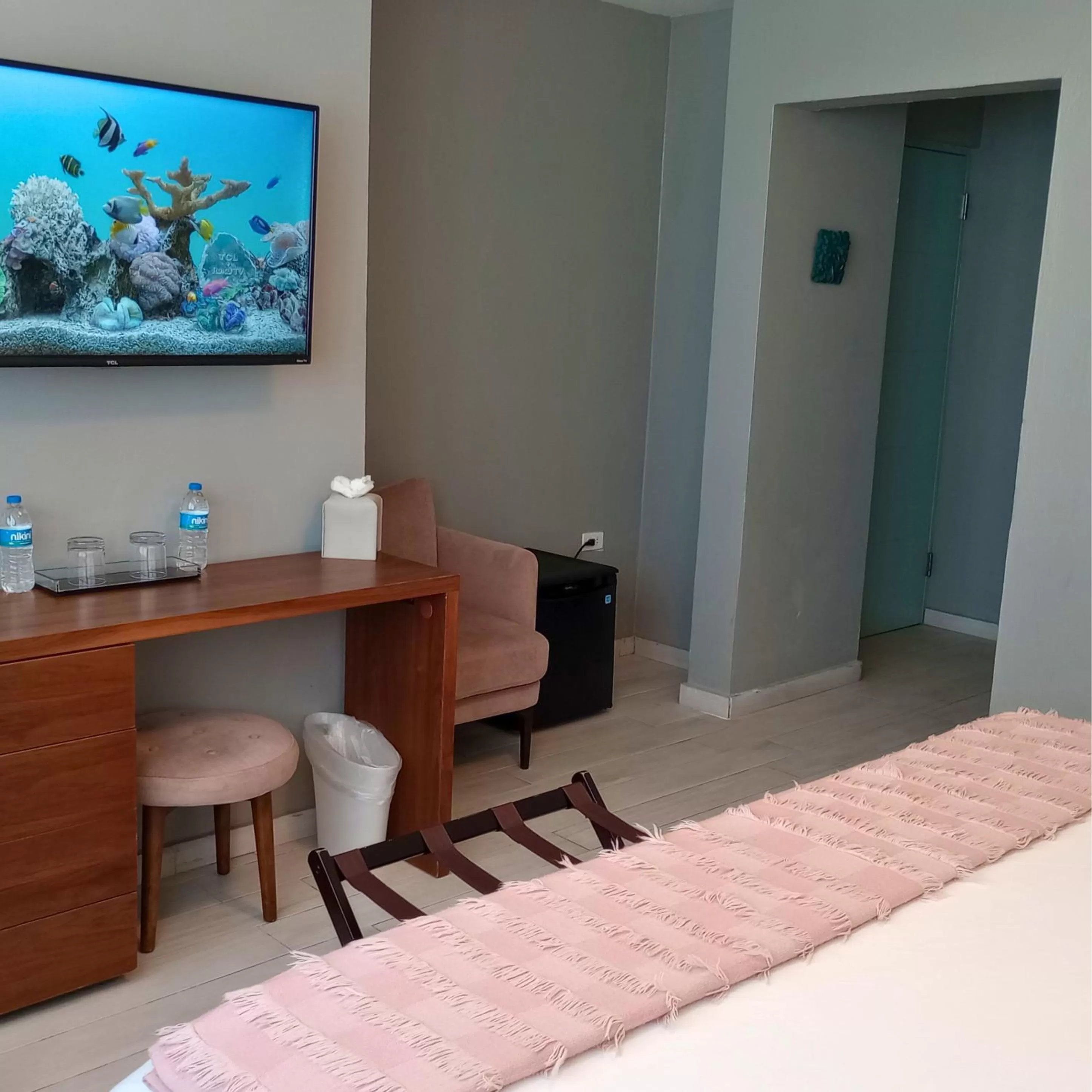 Bed in Trópica Beach Hotel