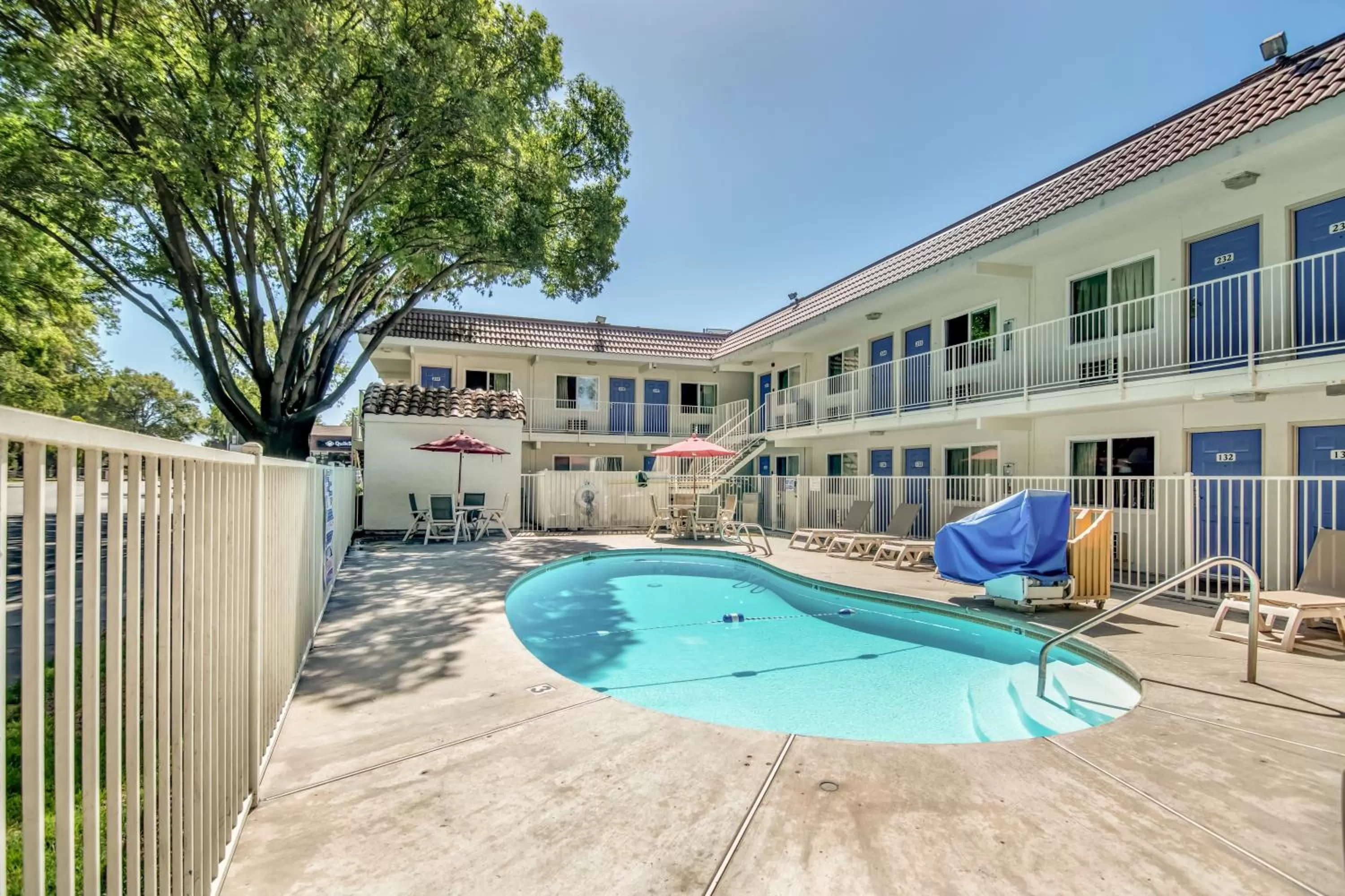 Swimming pool in Motel 6-Stockton, CA - North