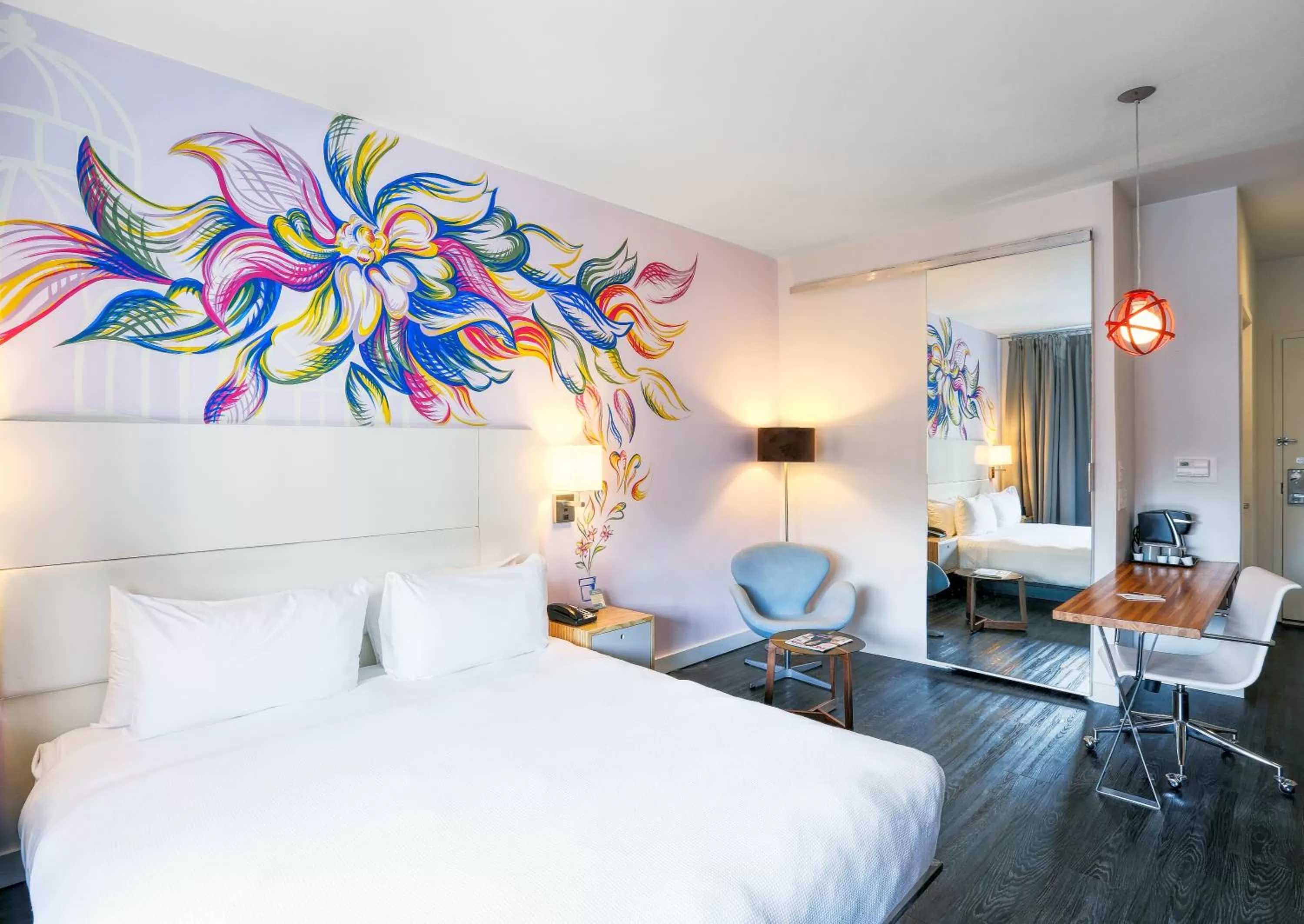 Photo of the whole room, Bed in NU Hotel