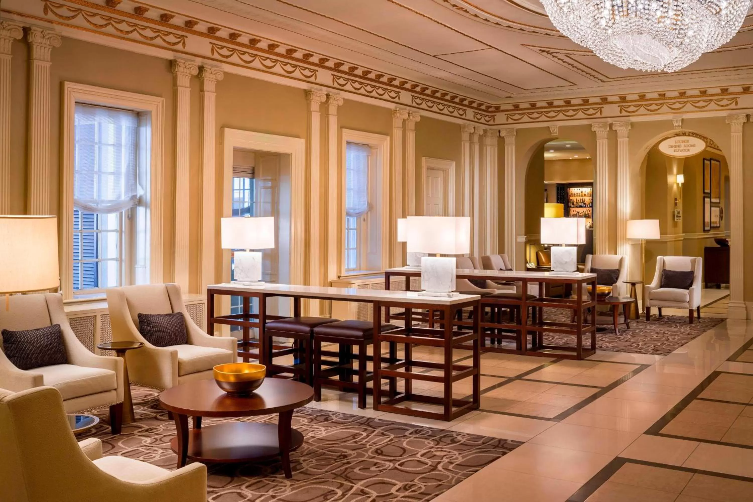 Lobby or reception in Sheraton Commander Hotel