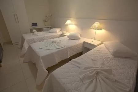 Bed in Skala Traveling Hotel