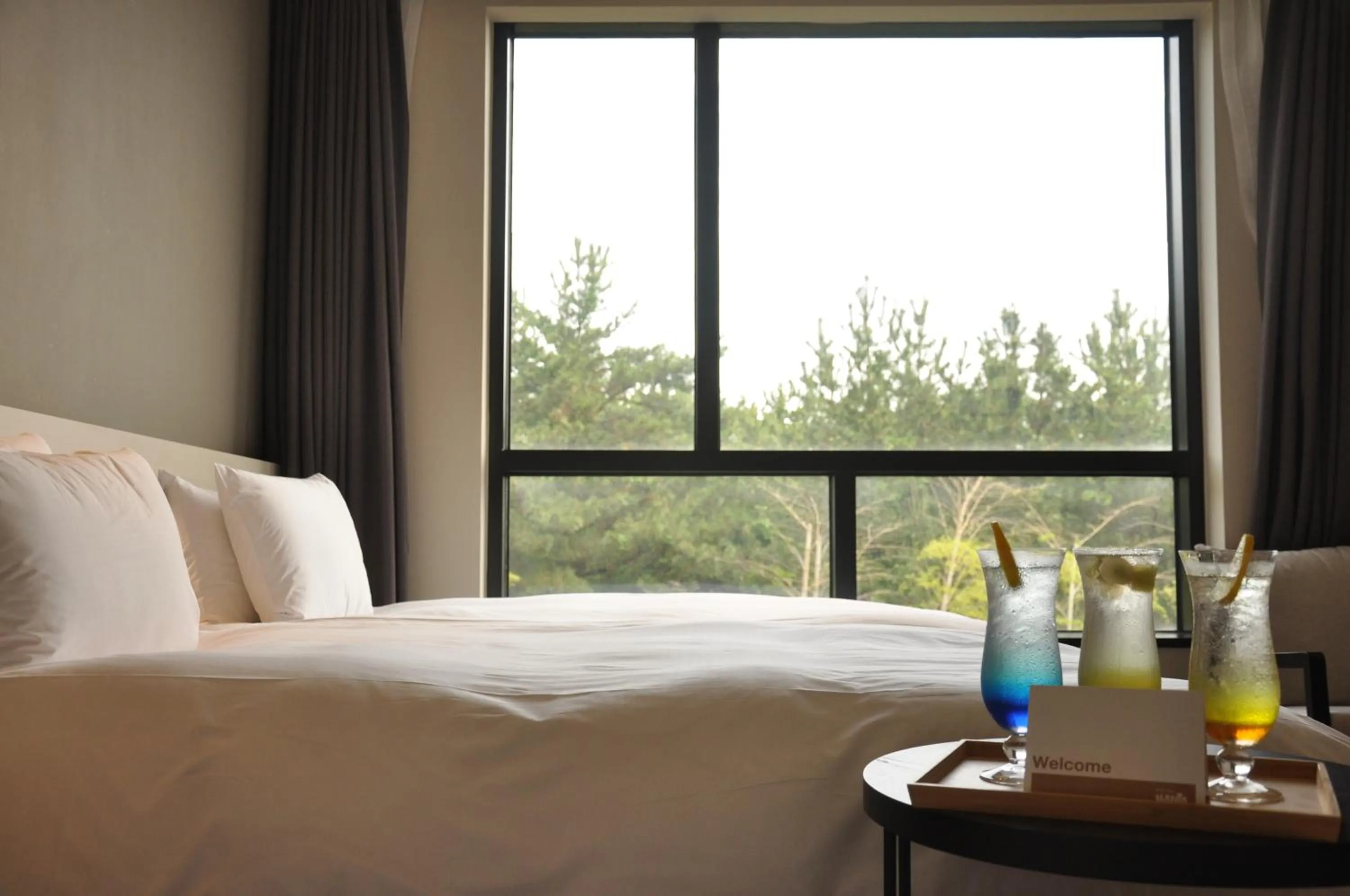 Bed in Hotel Nanta Jeju