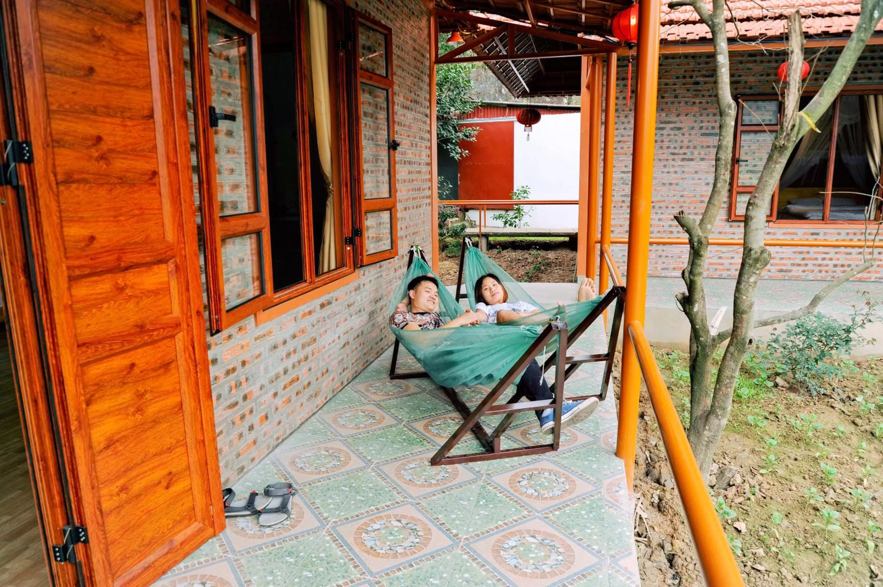 Patio in Trang An Lotus Lake Homestay