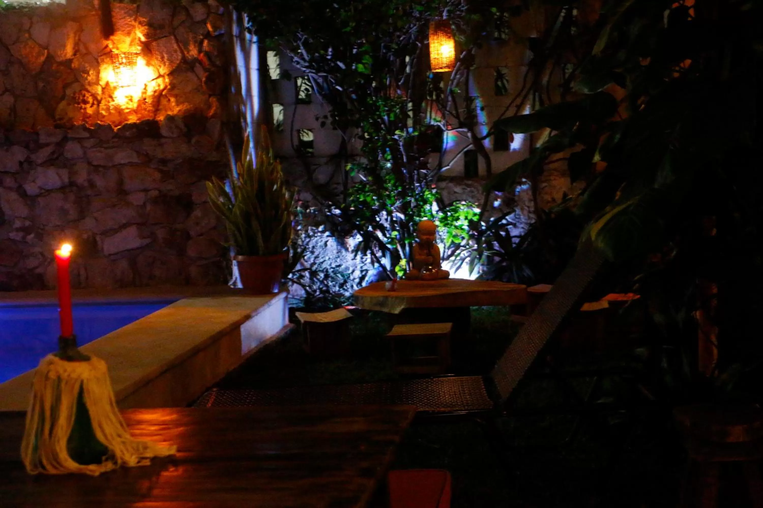 Patio in Casa Aluxes Hotel