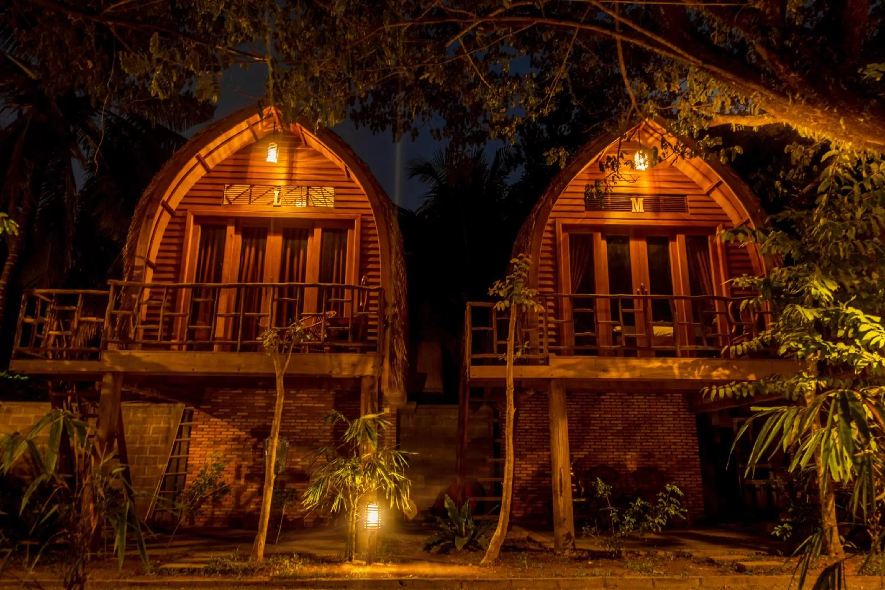 Garden view in Bamboo Bungalow