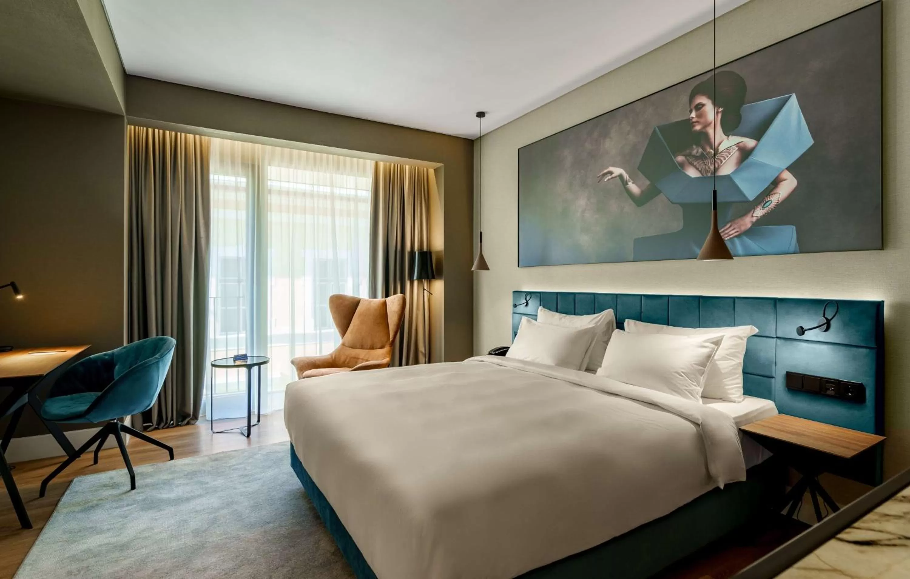 Bedroom, Bed in Radisson Blu Aurum Hotel, Brasov