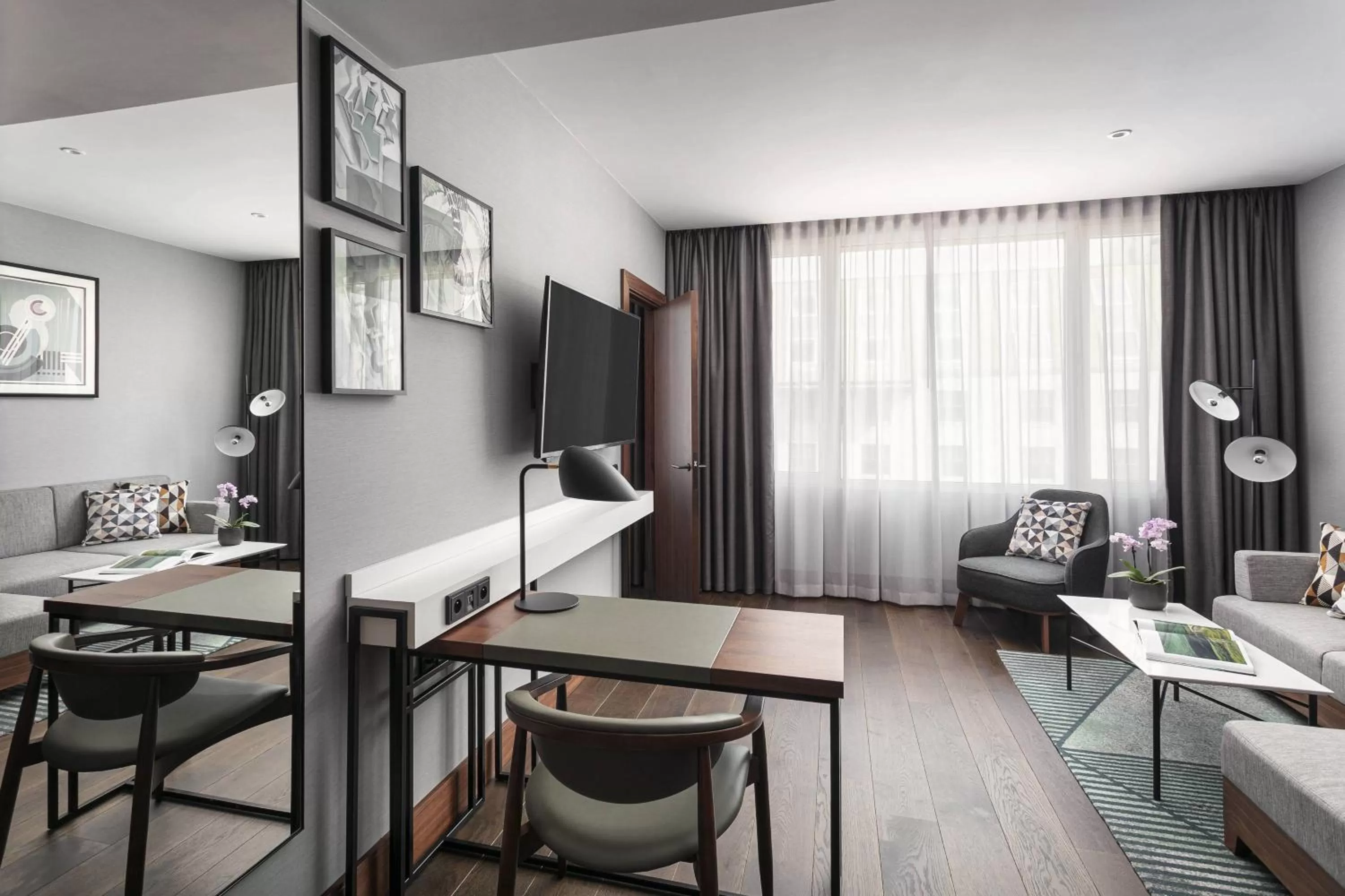 Bedroom in Prague Marriott Hotel