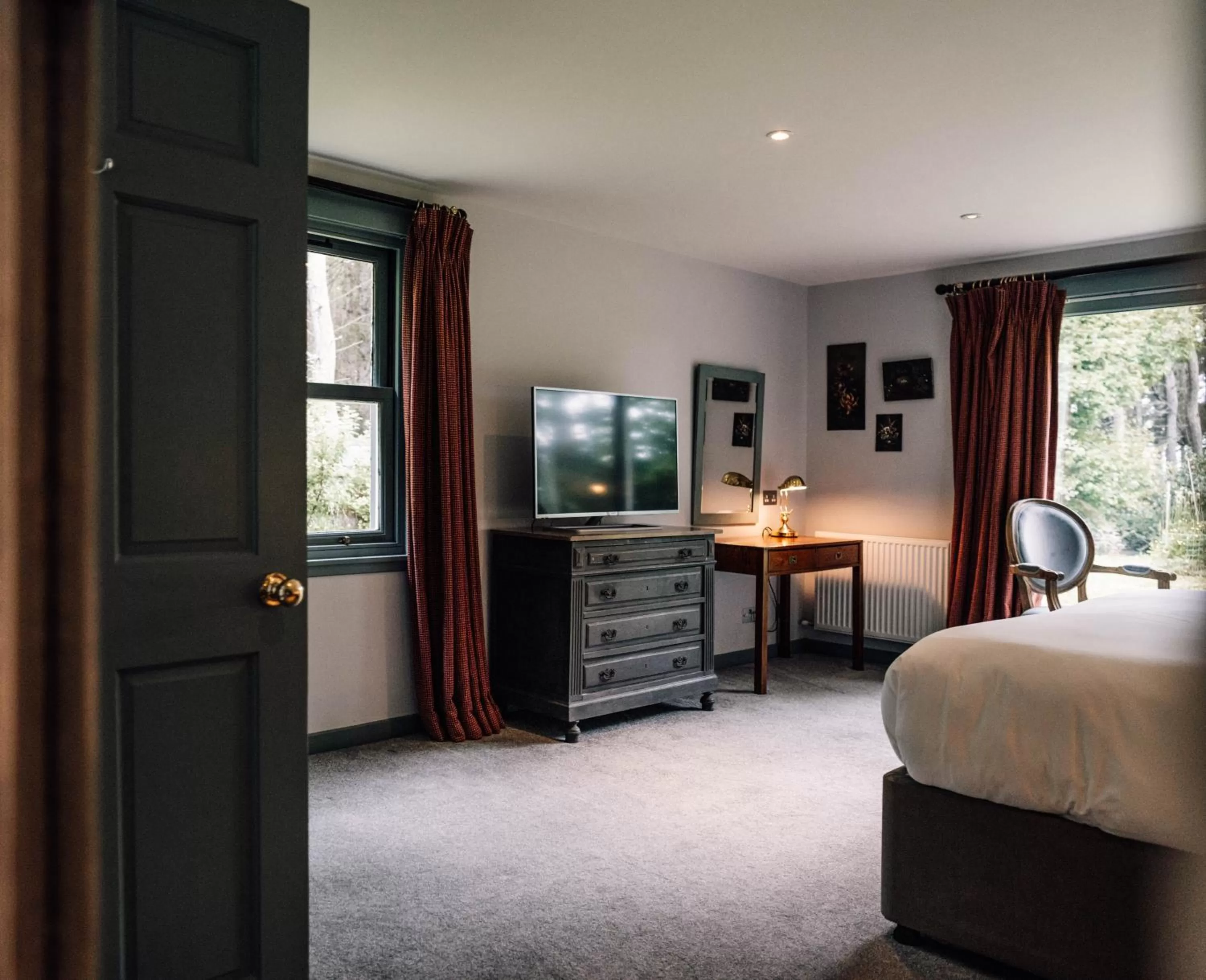 Bedroom, Bed in Forss House