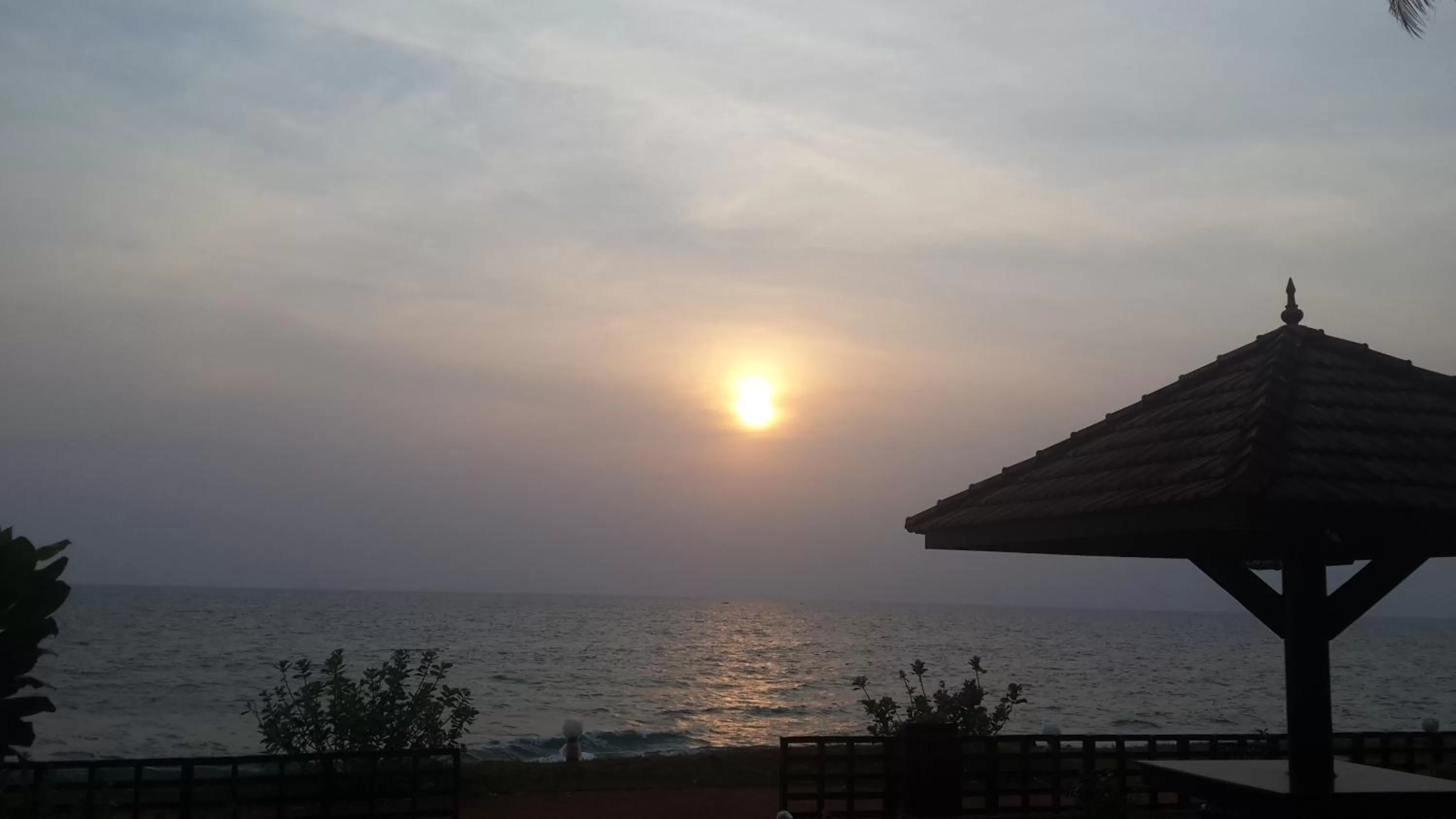 Sunset in Blue Water Beach Resort