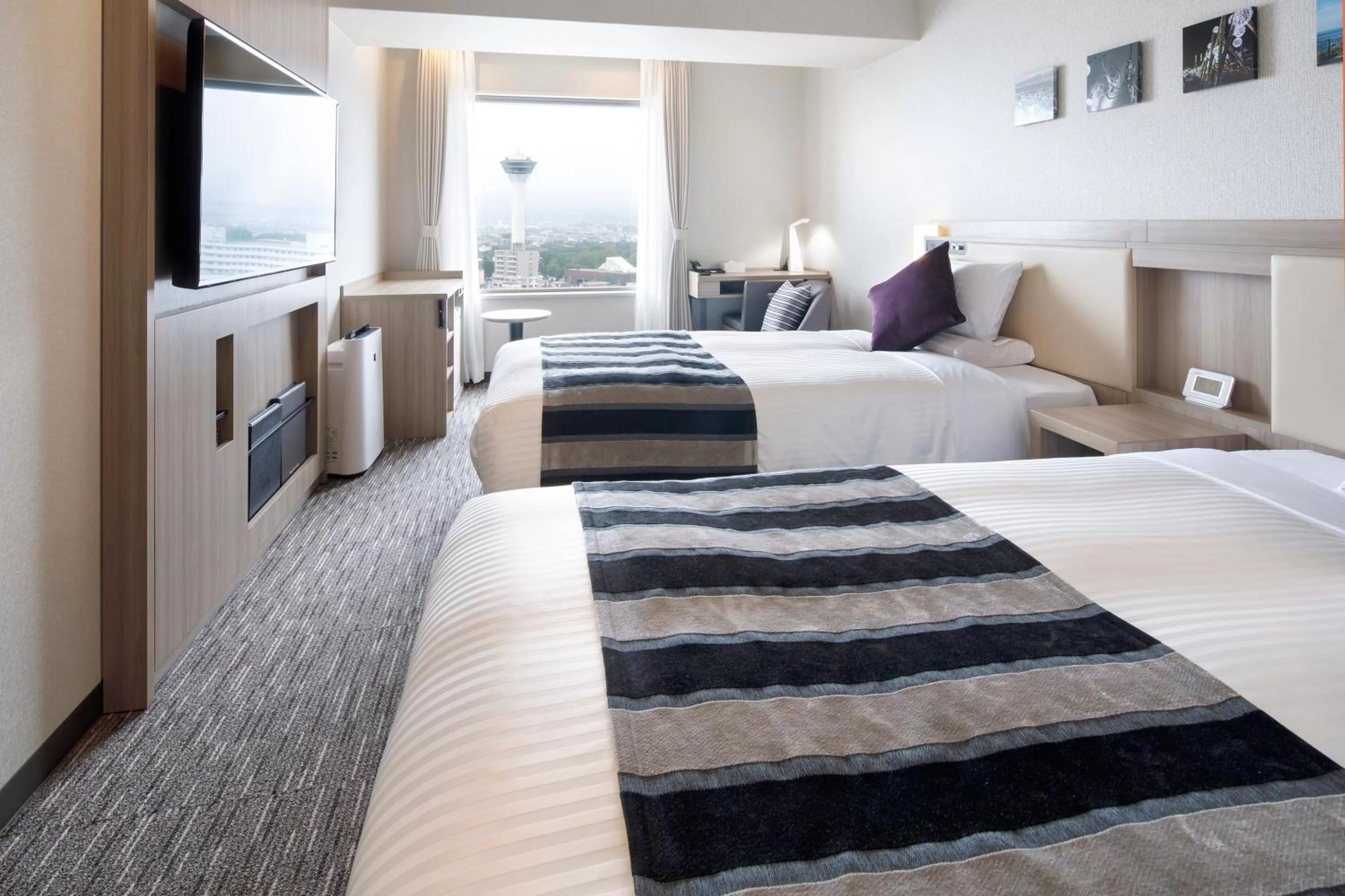 Photo of the whole room, Bed in HOTEL MYSTAYS Hakodate Goryokaku