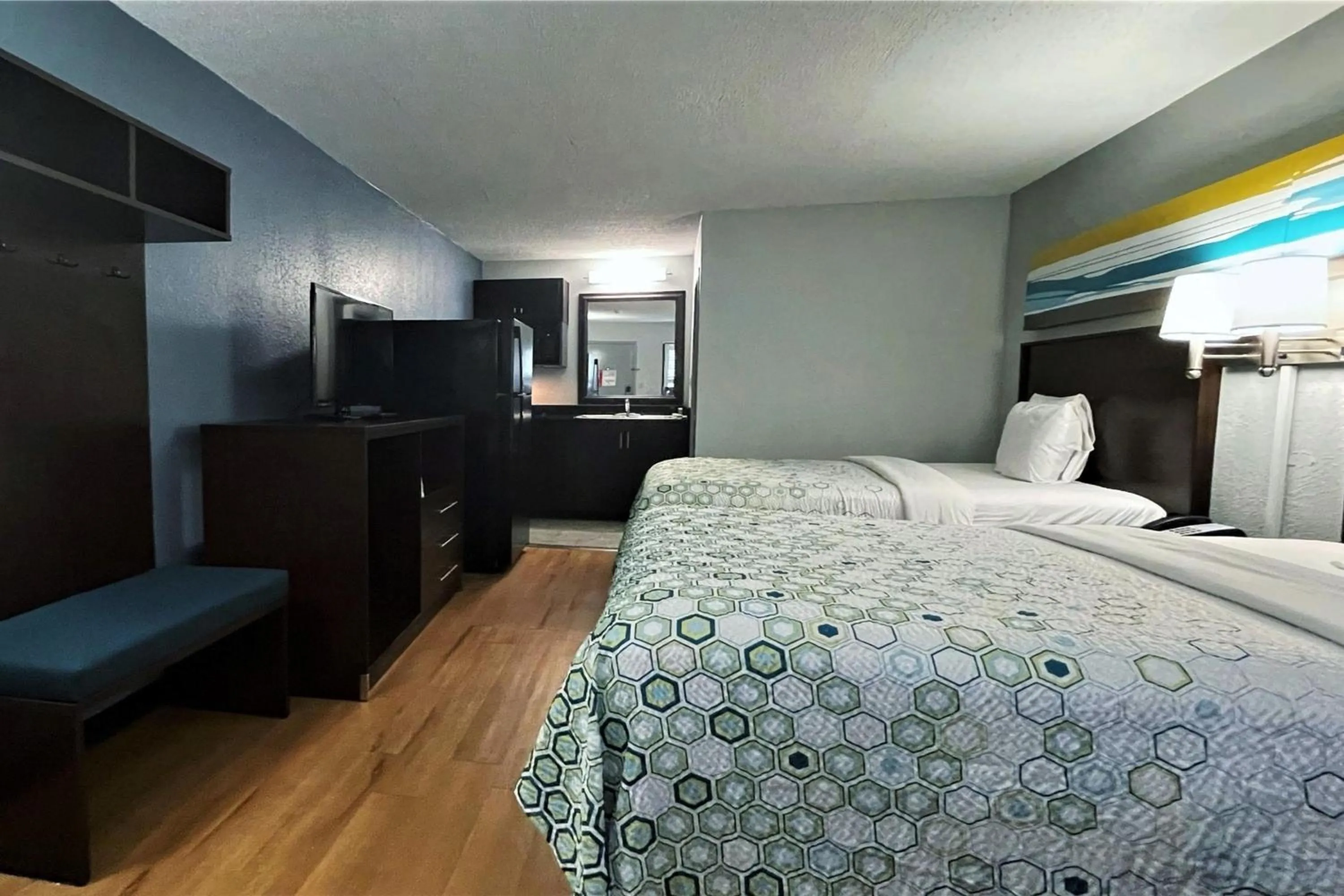 Bedroom, Bed in HomeTowne Studios by Red Roof Augusta