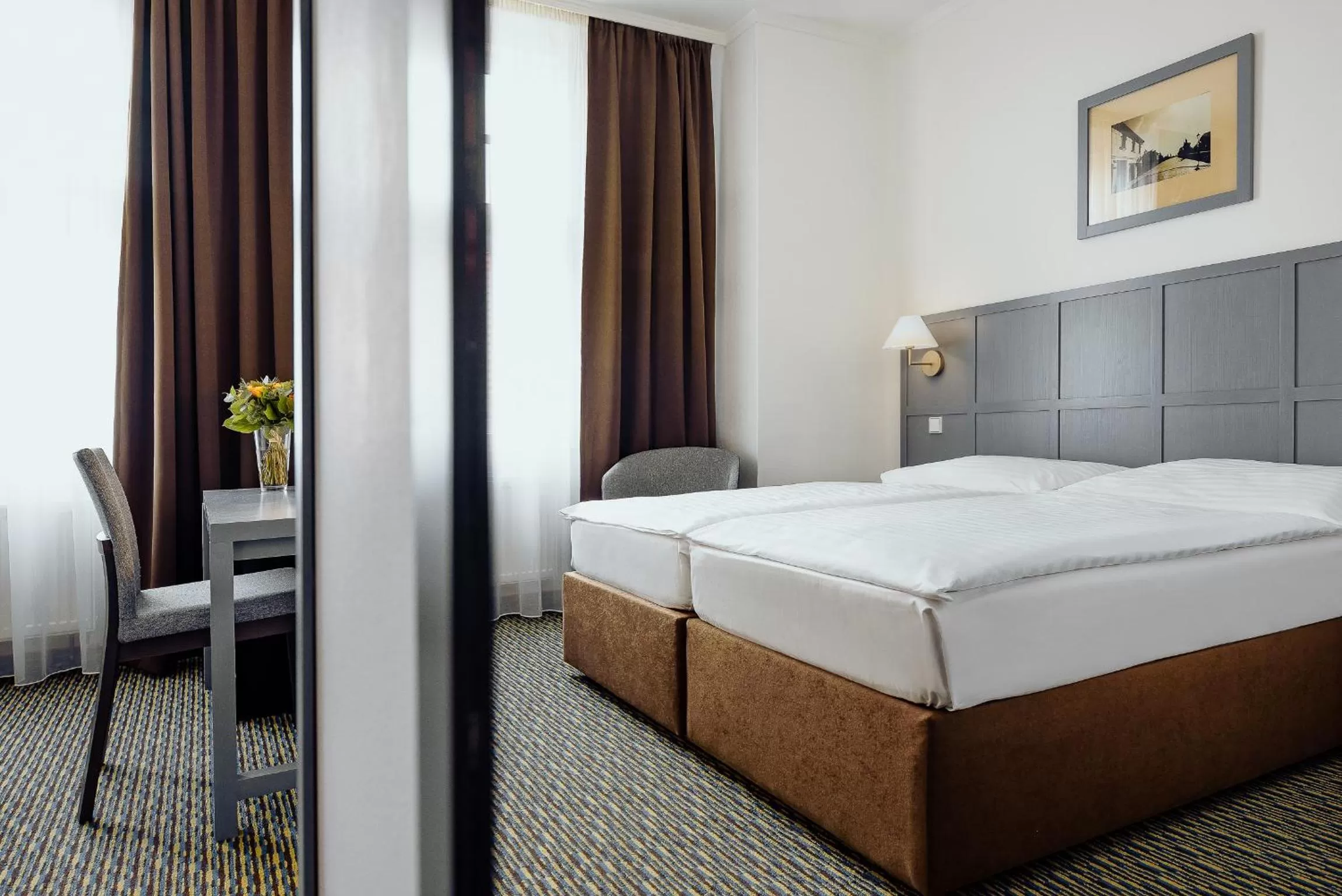 Bed in Central Hotel Prague