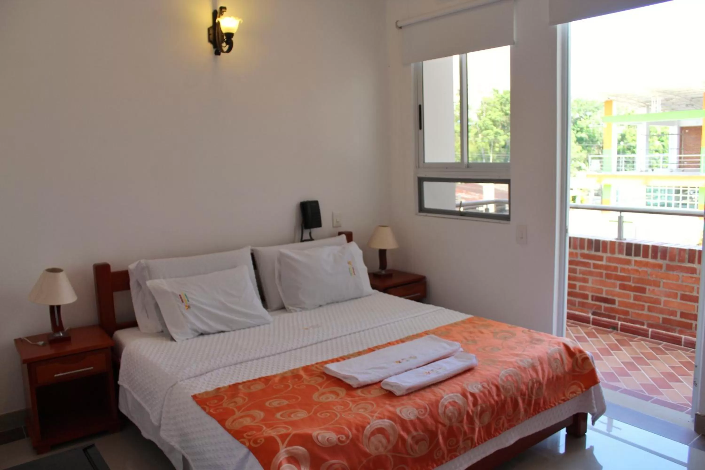 Bed in Hotel Rio Humadea